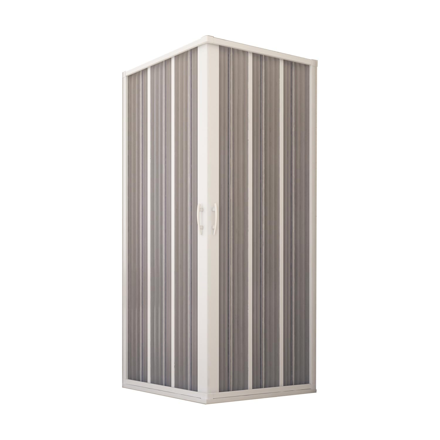 Mampara de ducha Flex plegable angular, 80 x 80 x 185 cm, reducible