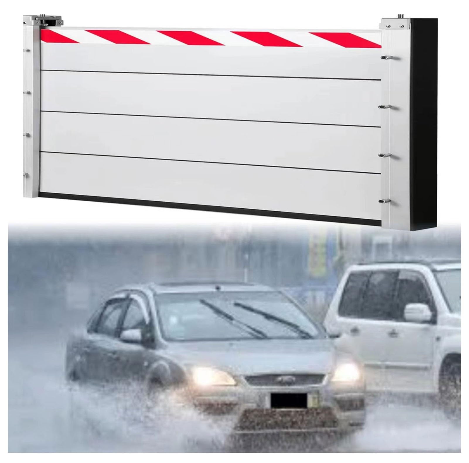 Rabat anti-inondation réutilisable en alu et plaque de retenue d'eau amovible 103cm