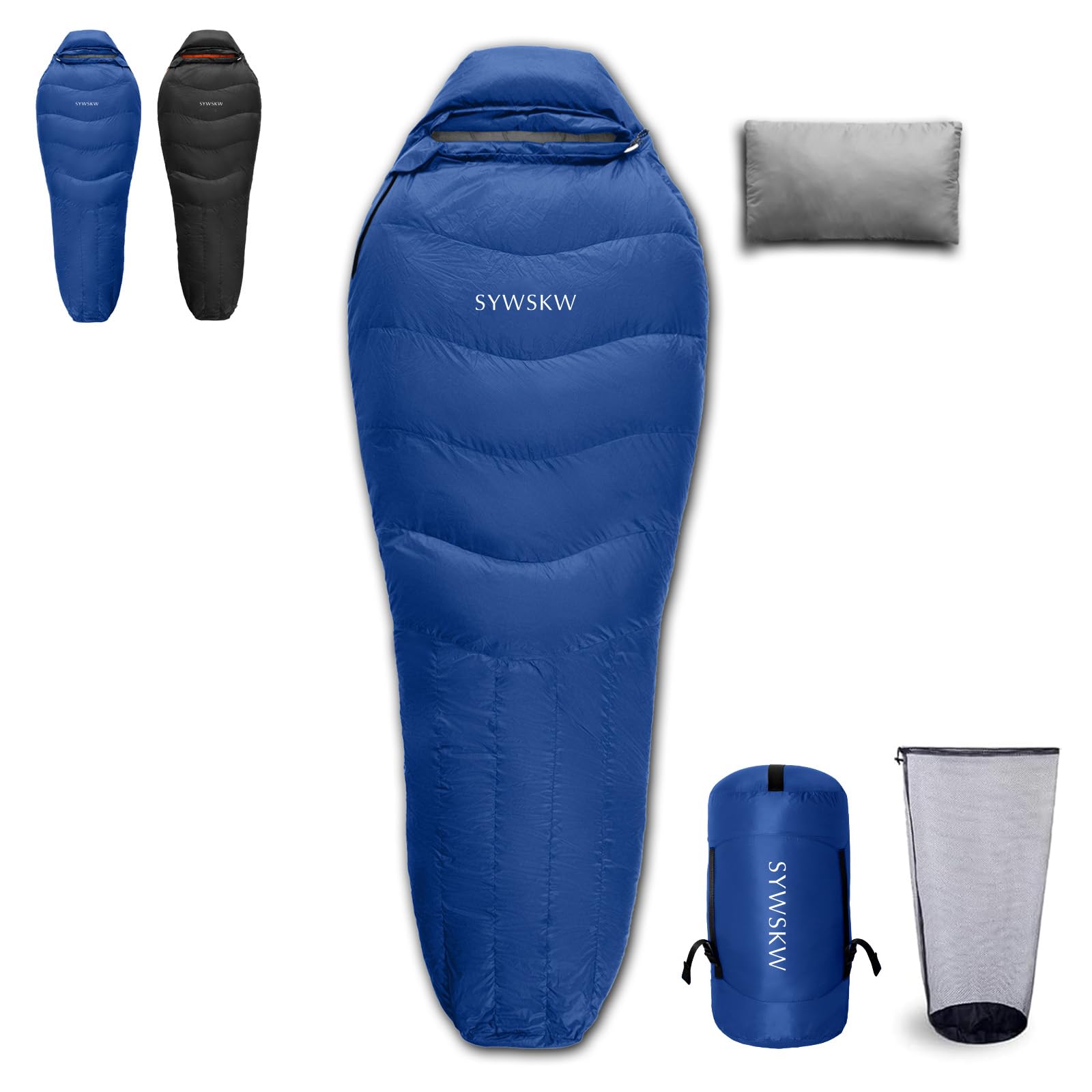 Down Sleeping Bag with Pillow for Backpacking