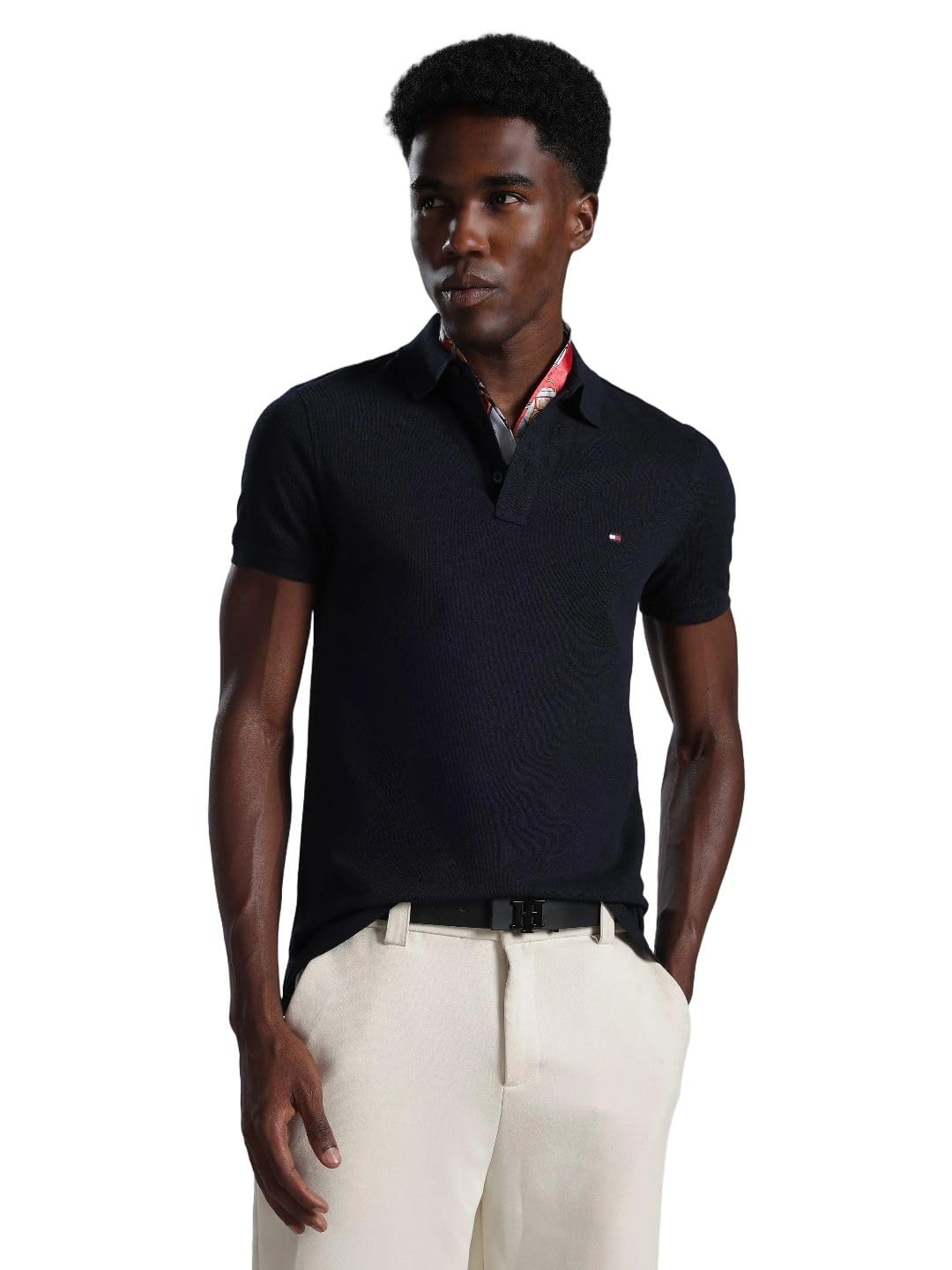 tommy hilfiger Solid Slim Fit Cotton Polo T-Shirt-picture-33