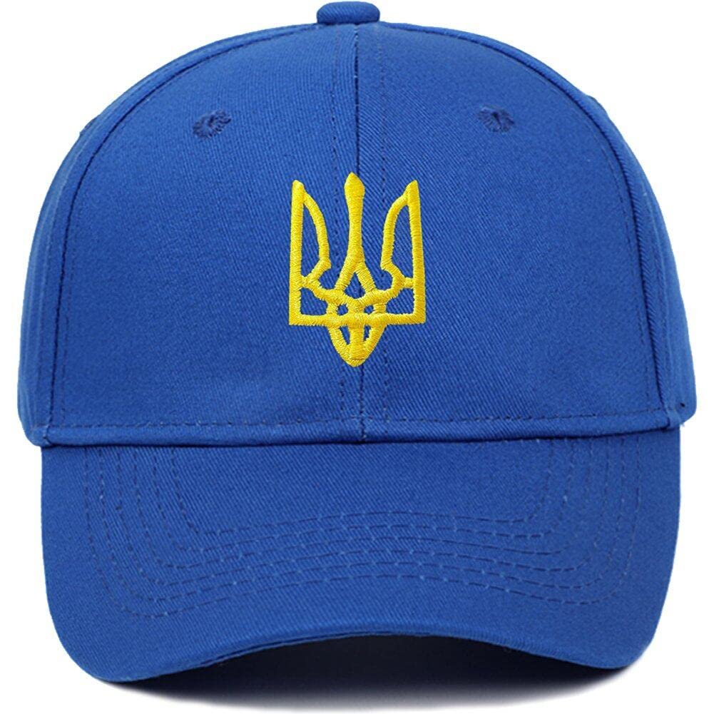 Fituenly Men's Blue Ukraine Hat Ukrainian Baseball Cap Vintage Distressed Hats Twill Plain Cowboy Hats Denim Hat For Wo
