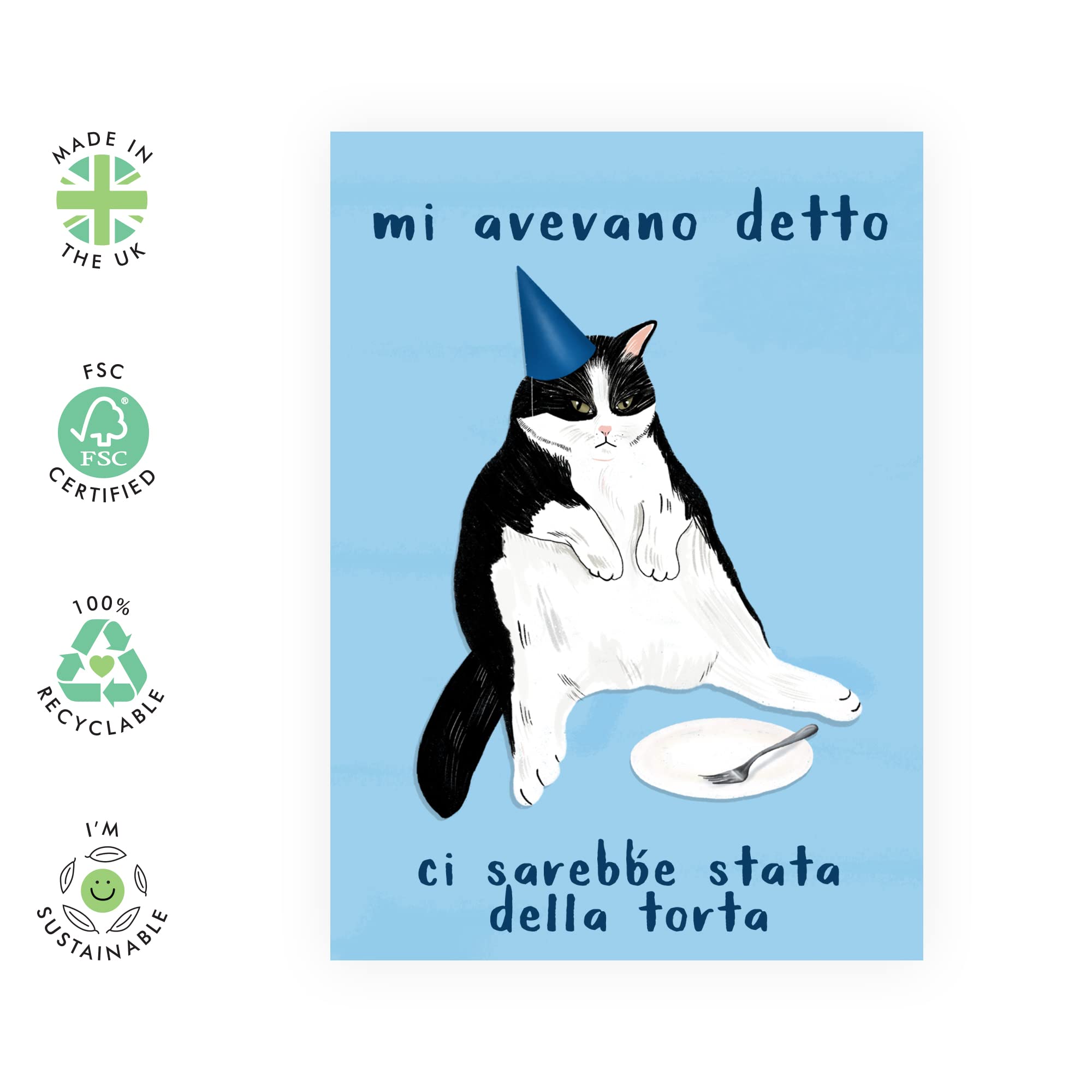 Central 23 Biglietto Compleanno Giraffa Per Mamma - 120x170 Mm Con Adesivi E Busta