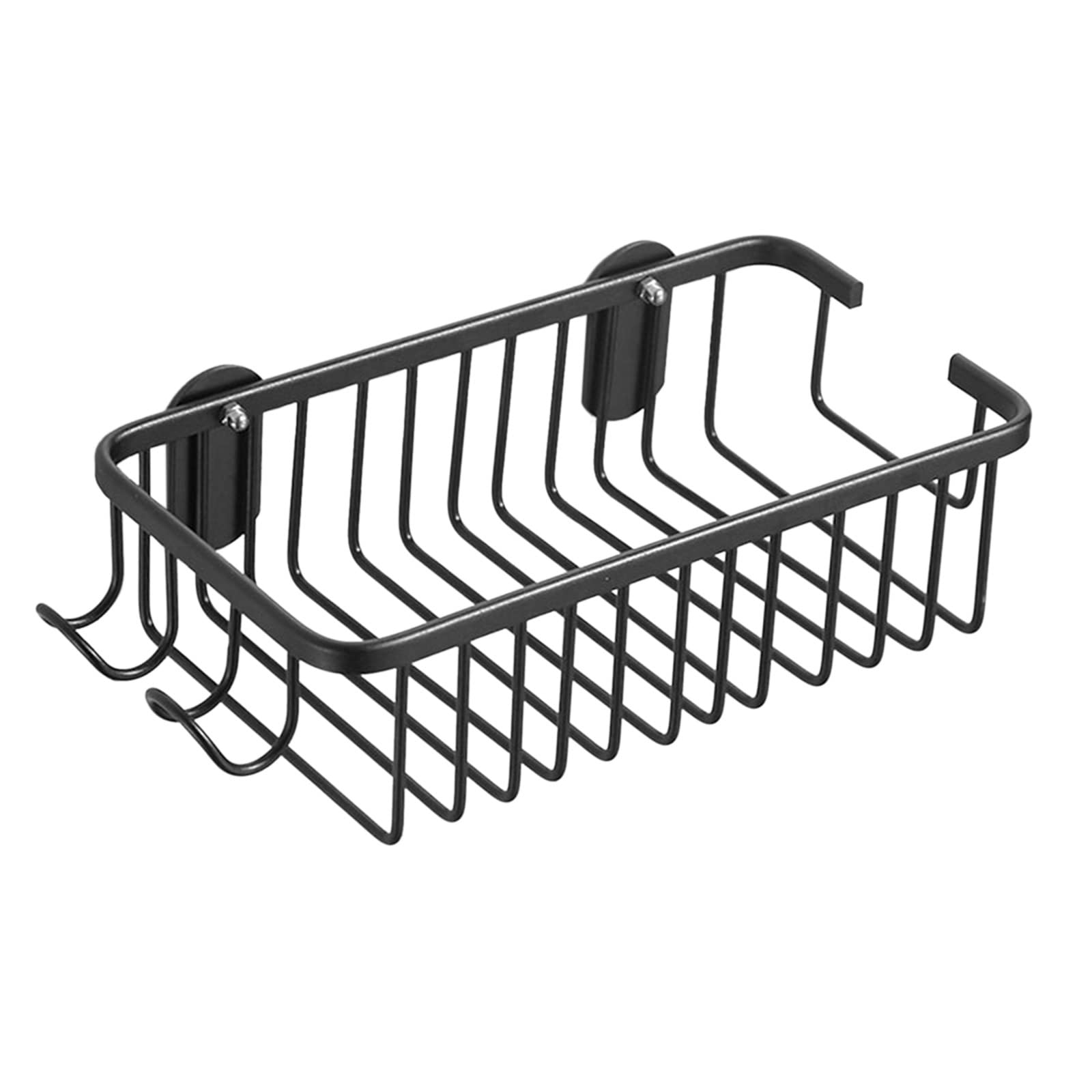 Regał łazienkowy z haczykiem, samoprzylepne półki ścienne, bez wiercenia, aluminium do toalety, 40 cm