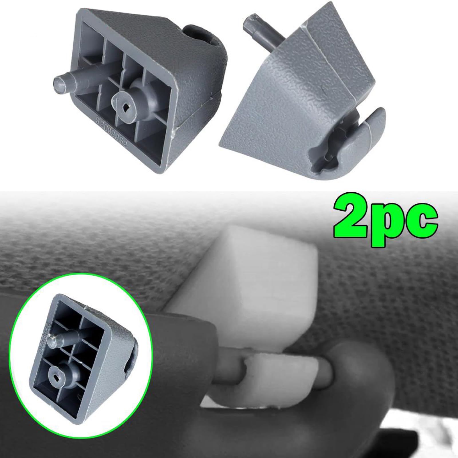 VVO Fasteners- Clip Bianche in Plastica. Per Pannello della portiera anteriore. Compatibile con Jeep Renegade, (10 pezzi