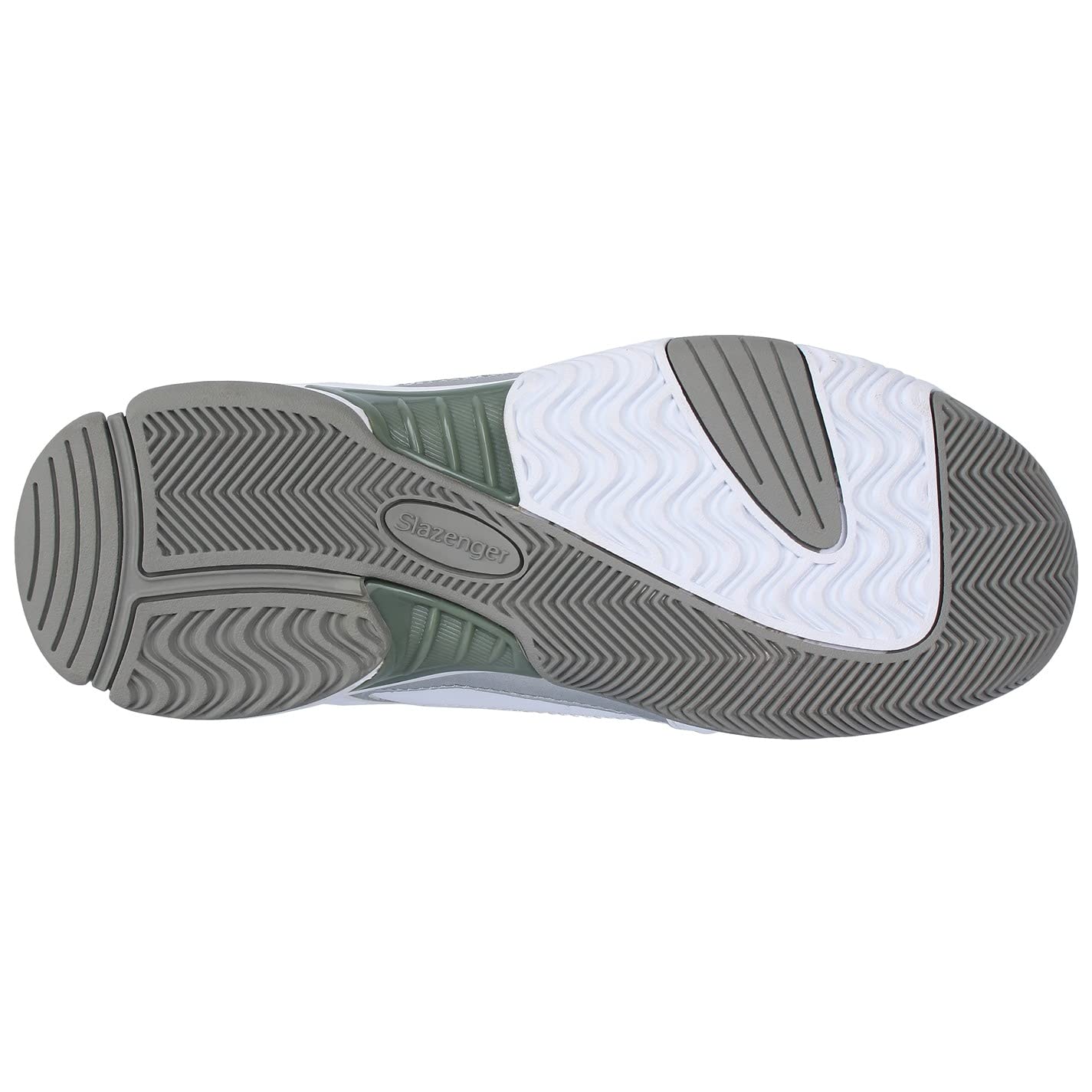Slazenger Damskie buty tenisowe buty sportowe buty tenisowe sznurowane, biały - biały srebrny - 38 EU