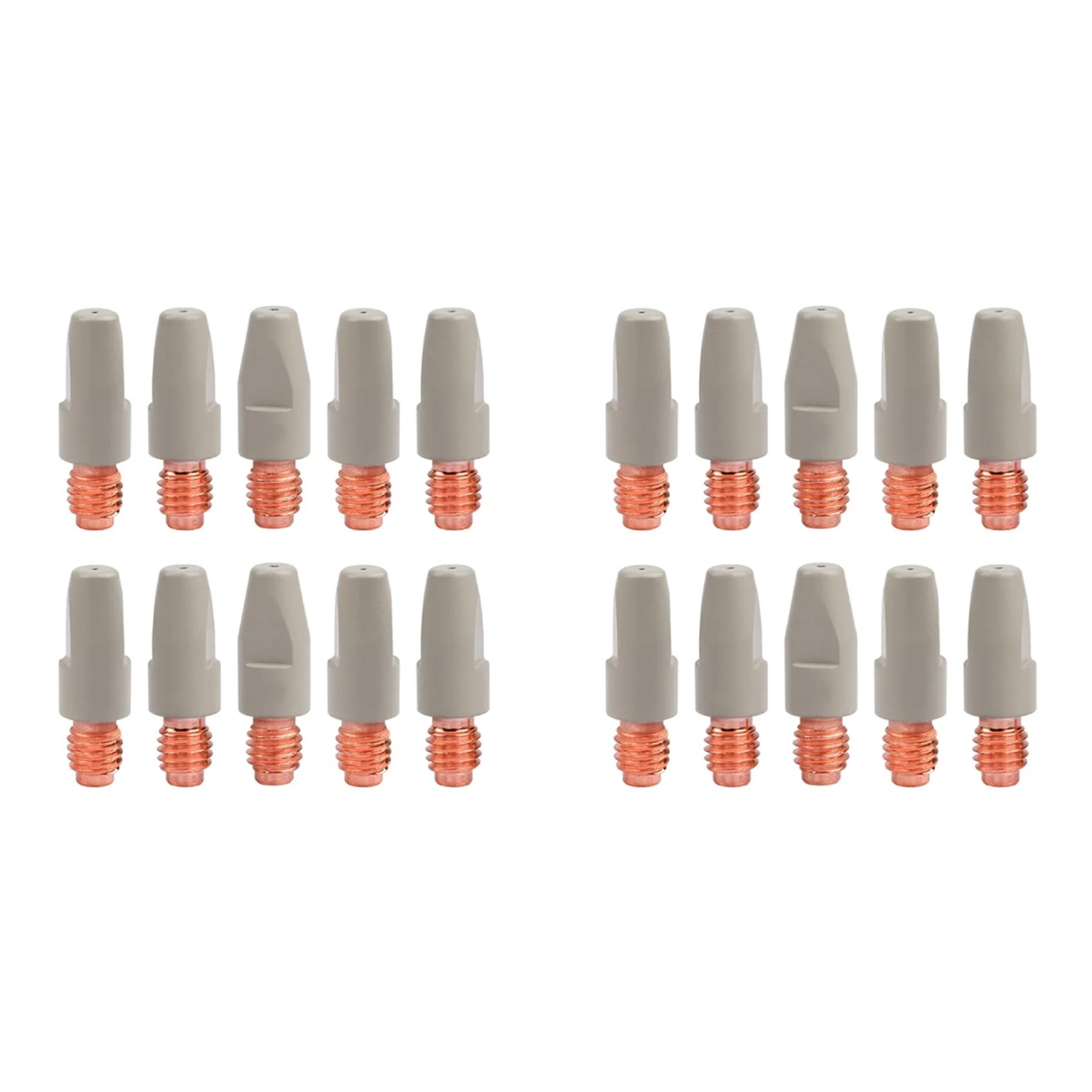 Jnchdghwa As Shown 20Pcs 36Kd Welding Contact Tips Coating Protect M8 Gas Nozzle Tip 1.0Mm Mig Welding Torche Welding Tool Parts
