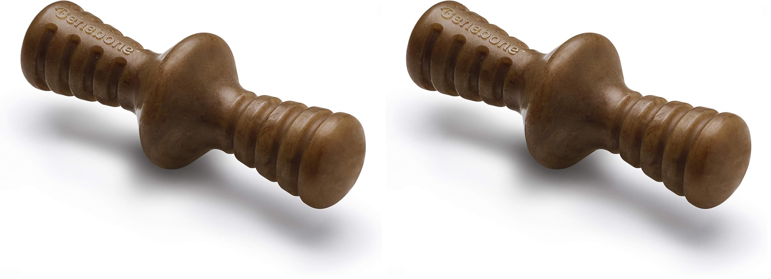 Benebone Zaggler Rolling Dog Chew Toy for Aggressive Chewers, Real Bacon, Made in USA, Small (Pack of 2)