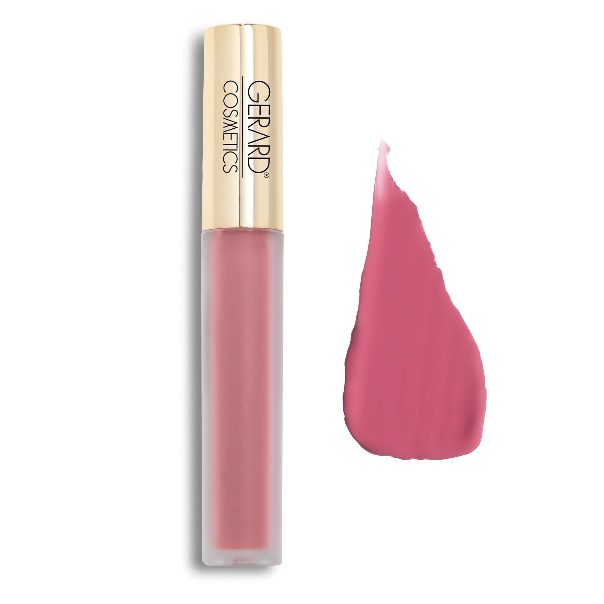 Gerard Cosmetics HydraMatte Liquid Lipstick 90210, Mauve Lipstick with Matte Finish, Long Lasting and Non Drying, Super Pigmented Fully Opaque Lip Color