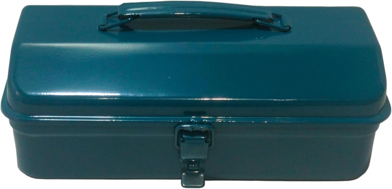Artist's Loft Metal Art Tool Box – Portable Art Supply Storage with Handle & Secure Latch, Black, 12" x 7" x 5", 1 Pack