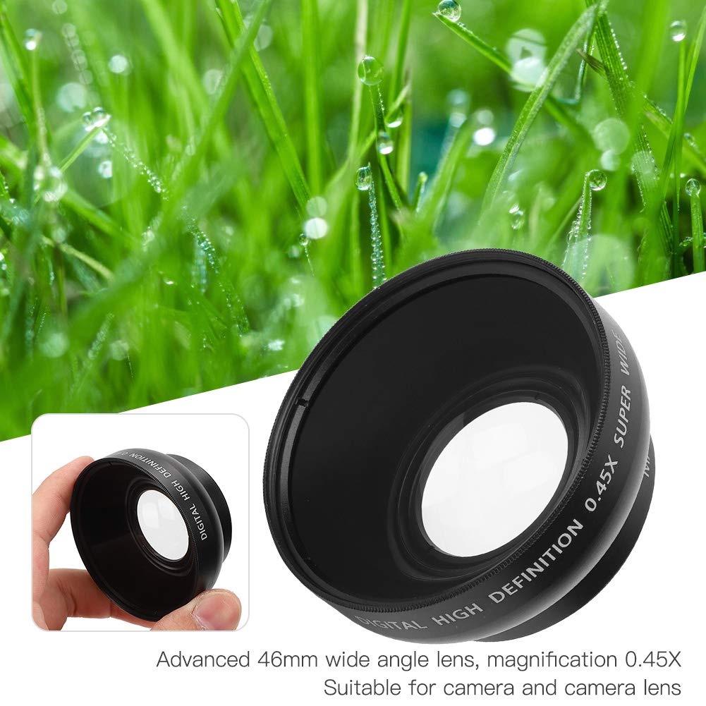 Zunate 46mm Obiettivo Grandangolare per Fotocamera, Obiettivo Macro Grandangolare 0.45X Universale per per per per Fotocamera