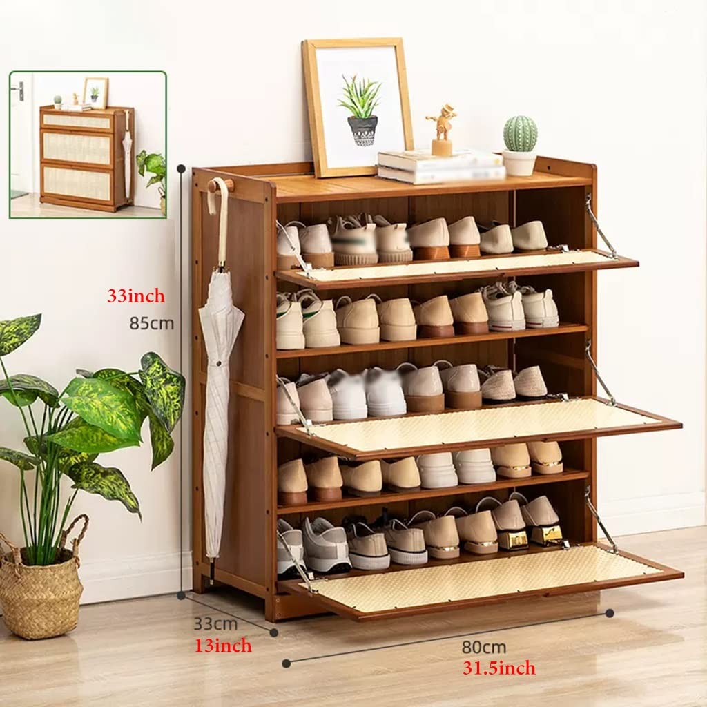 Mafalion Éère à Chaussures En Bambou Pour Placard, Rangement