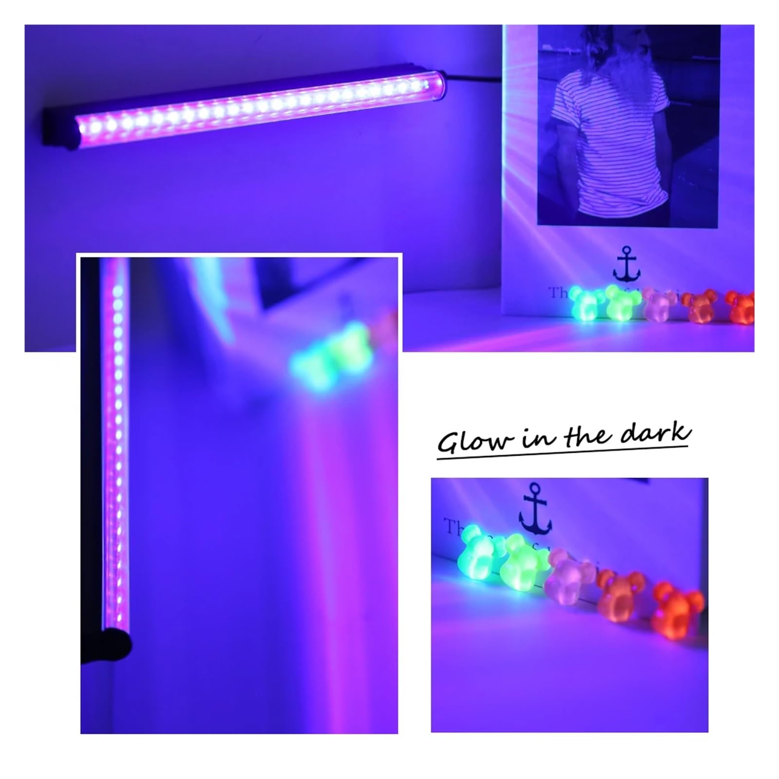 UV-Härtungslampe LED-Schwarzlicht T5 T8 USB UV-Lichtleiste 395 nm 400 Fluoreszierende Party-Disco-UV-Lampe T5-Röhre UV-Streifen(T8)