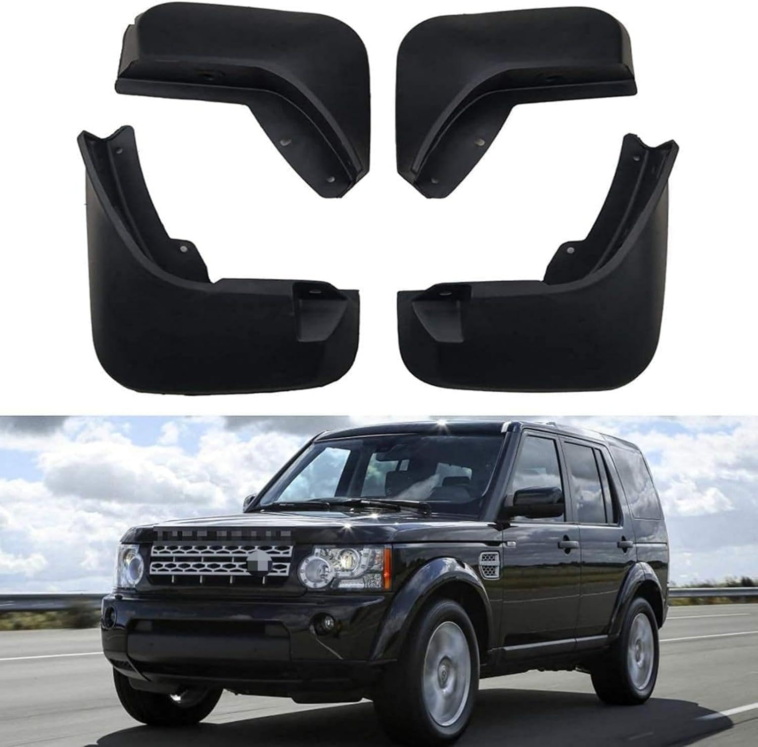 Weiyh Normal No Drill Mud Flaps For Car Front Rear Wheel For Land Rover Discovery 2015