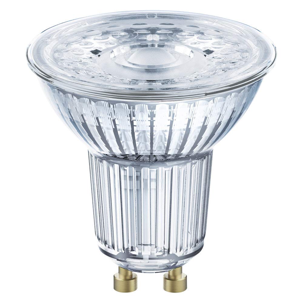 LEDVANCE Lámpara reflectora Smart LED, Bluetooth, GU10, blanco cálido (2700K), reemplaza las lámparas incandescentes con 40W, controlable con Alexa y Google, SMART+ Spot GU10 DIM, paquete de 4