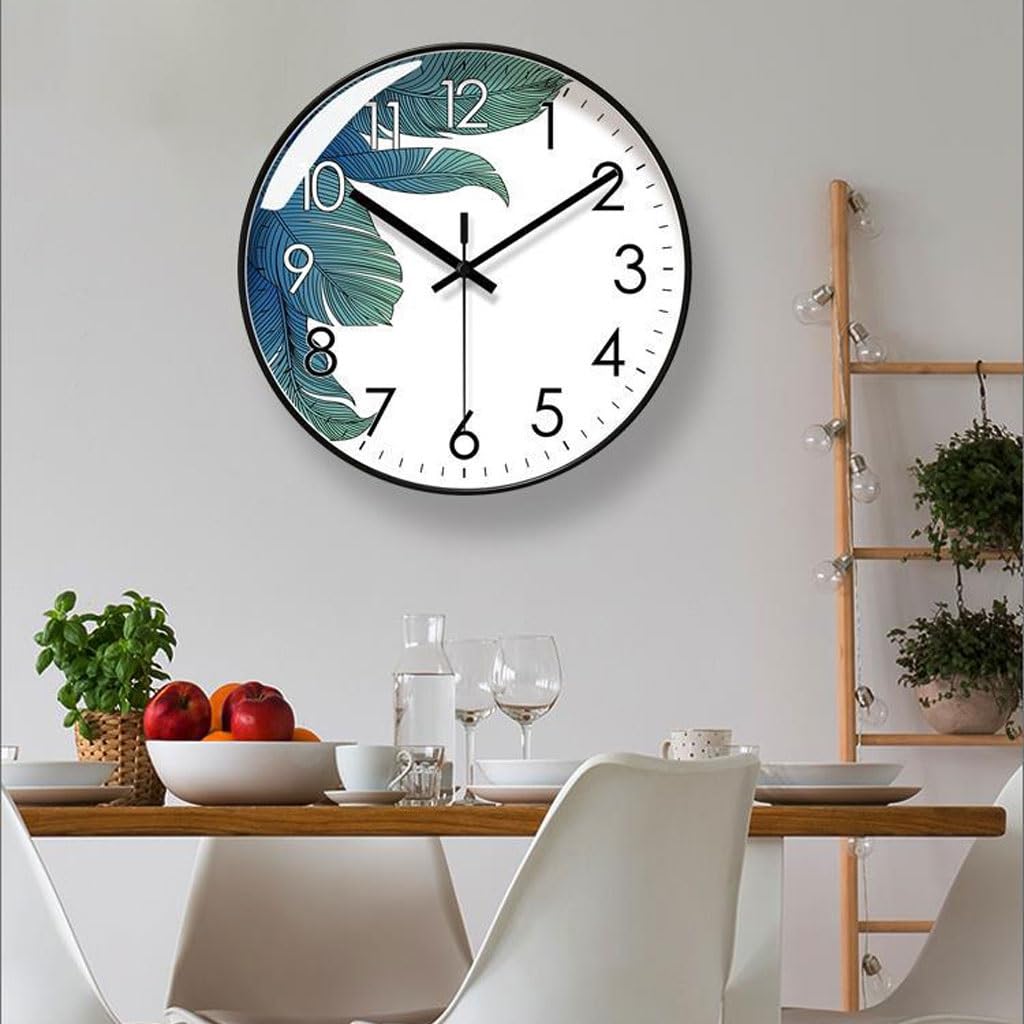Orologio da parete Orologio da parete al quarzo silenzioso con secondi spazzati Orologio da parete semplice Orologio da parete semplice nordico Reloj De Pared(B)