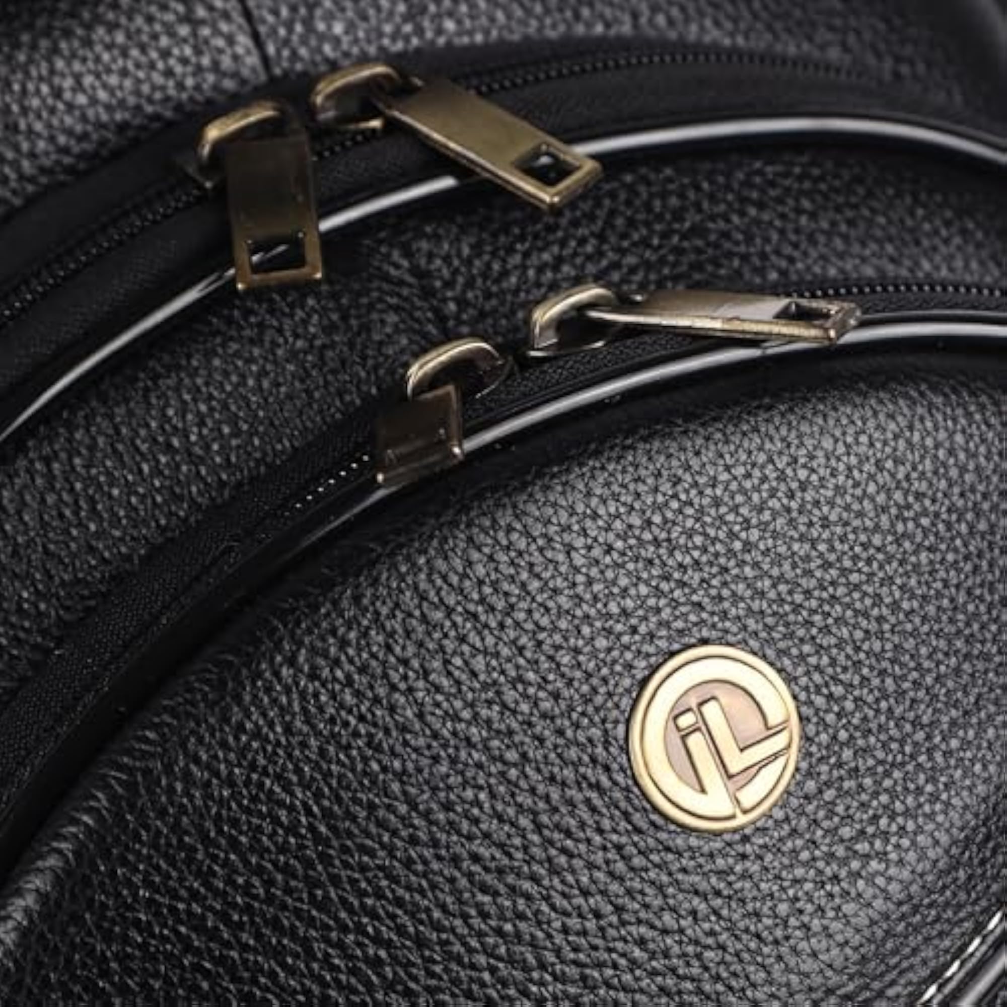 Genuine Leather Rich Brown Laptop Backpack for Men and Women