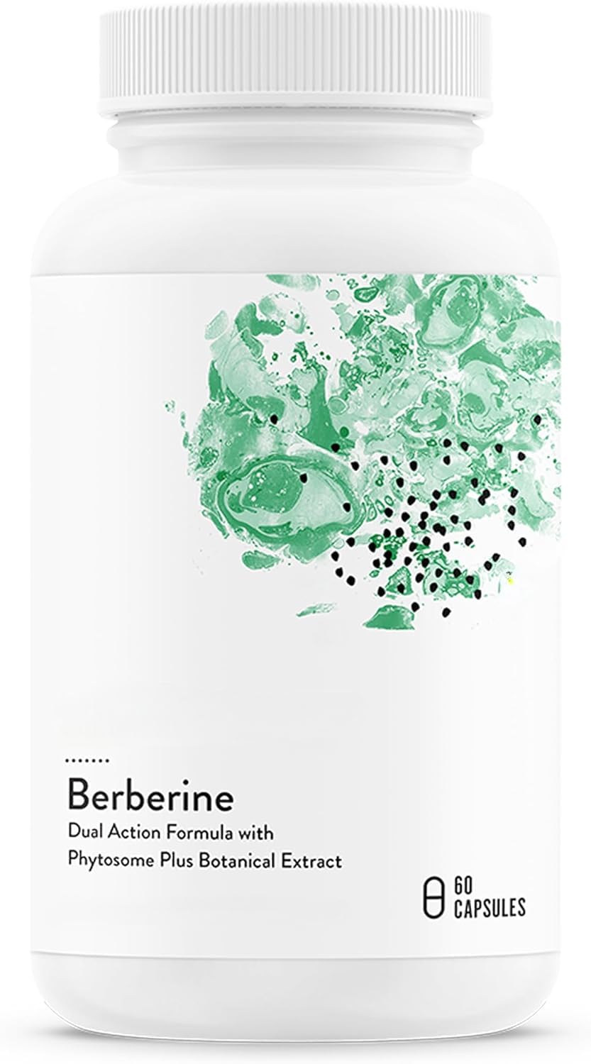 Berberine HCL Fitosoma Capsule 60 Conteggio Supporta il metabolismo Cuore Intestino Salute Glutine Latticini Senza soia