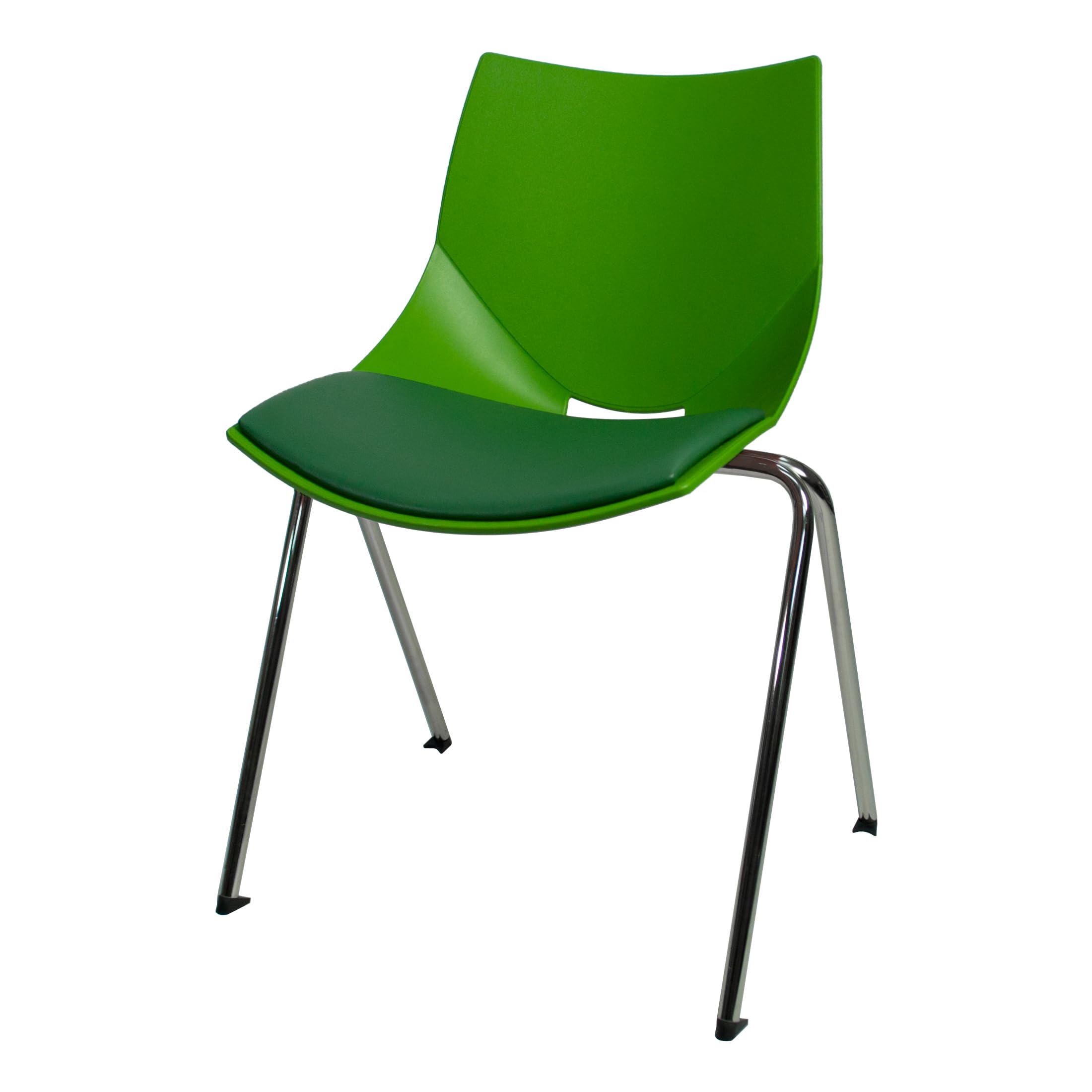 イタリア製ダイニングチェア二脚緑グリーン