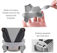 Vista 5 de HeiyRC Soporte de hélice Mini 3/Mini 3 Pro, protector de correa de protección estabilizador para DJI Mini 3 Series RC Drone Accesorios (gris)
