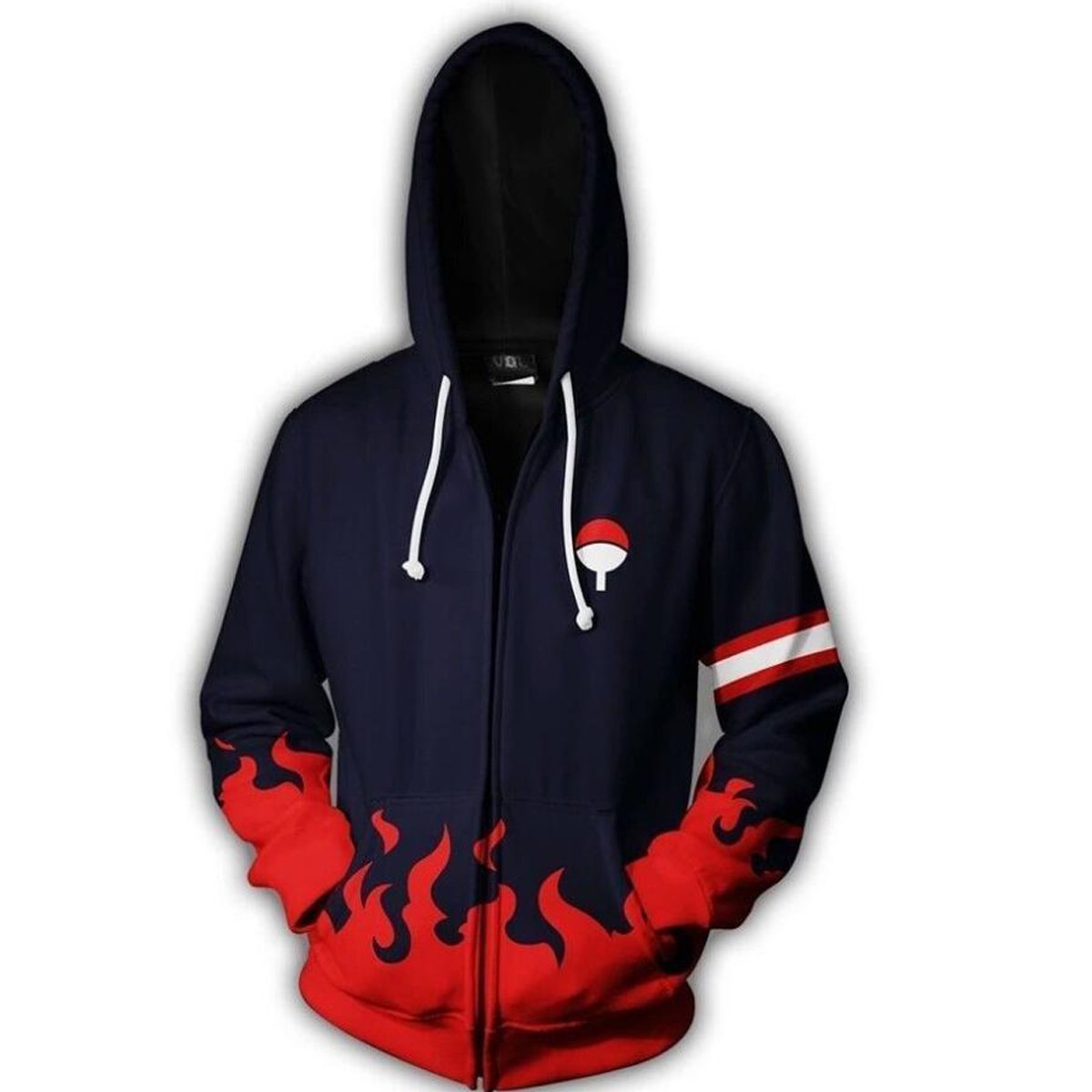 Hot Anime 4th 7th Hokage Uzumaki Naruto Uchiha Cosplay Jacket