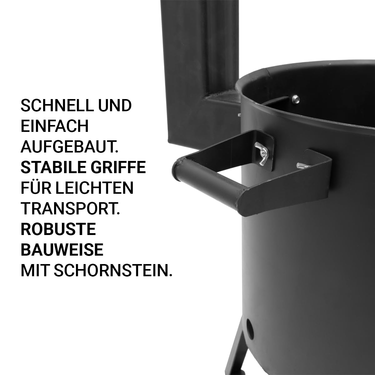 Utschak Universell XL inkl. Adapter & Aschebehälter Feuerofen | Uchag mit 16 & 22 Liter Kazan Outdoorküche