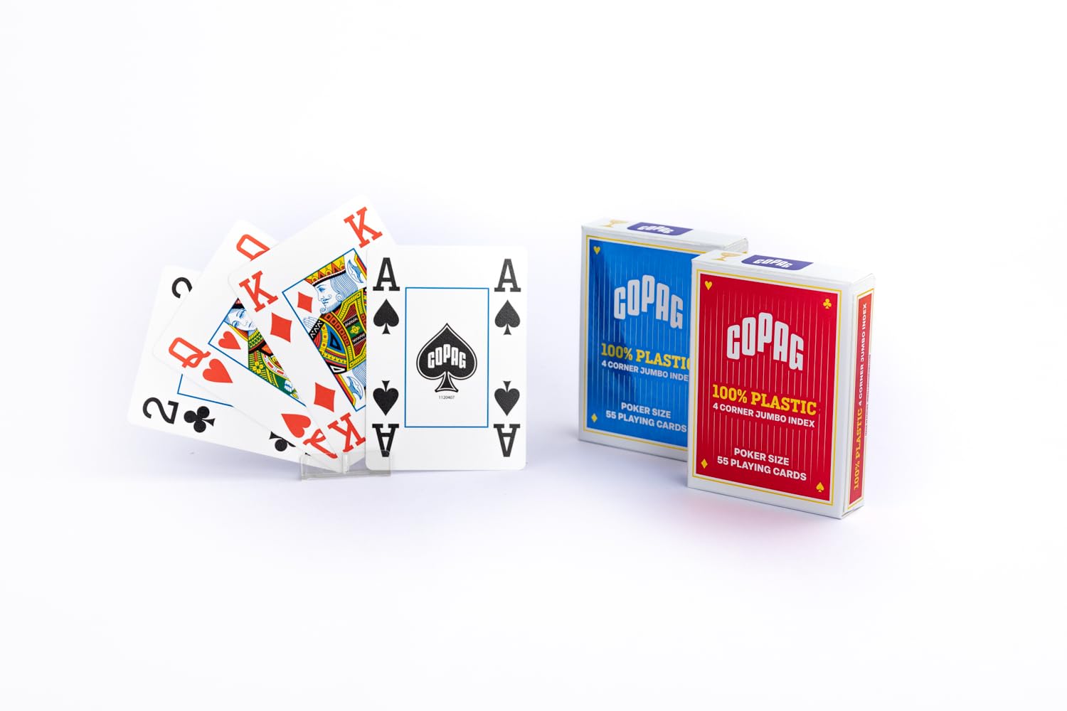 Copag Poker Set 300 fiches e 2 Mazzi 100% Plastica Qualità Casino