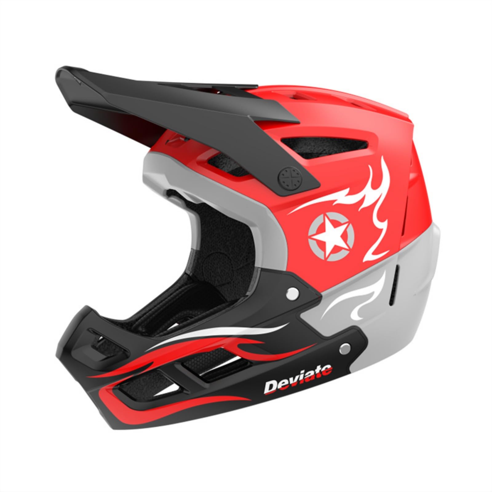 Casco Completo con Mentonera smontable Table Casco Bicicleta con Visera Ligero para Adultos,