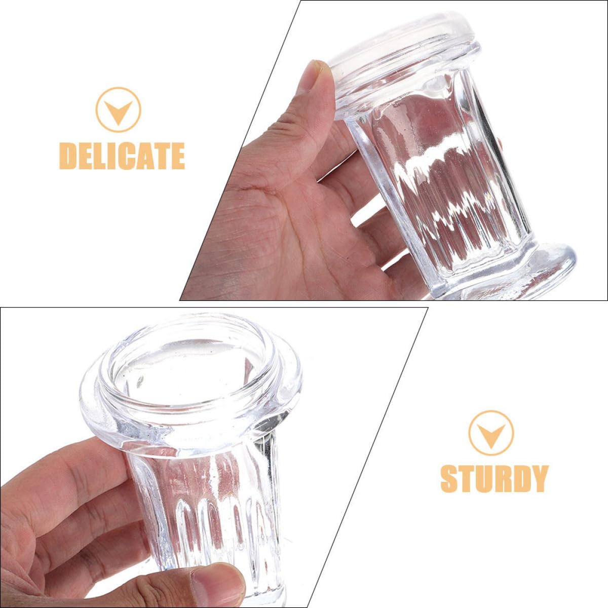 Frascos de Vidrio para Tinción Tapa Capacidad 60 Ml Paquete de 3 Unidades Transparentes para 5 Portaobjetos Uso Laboratorio Químico y Biológico