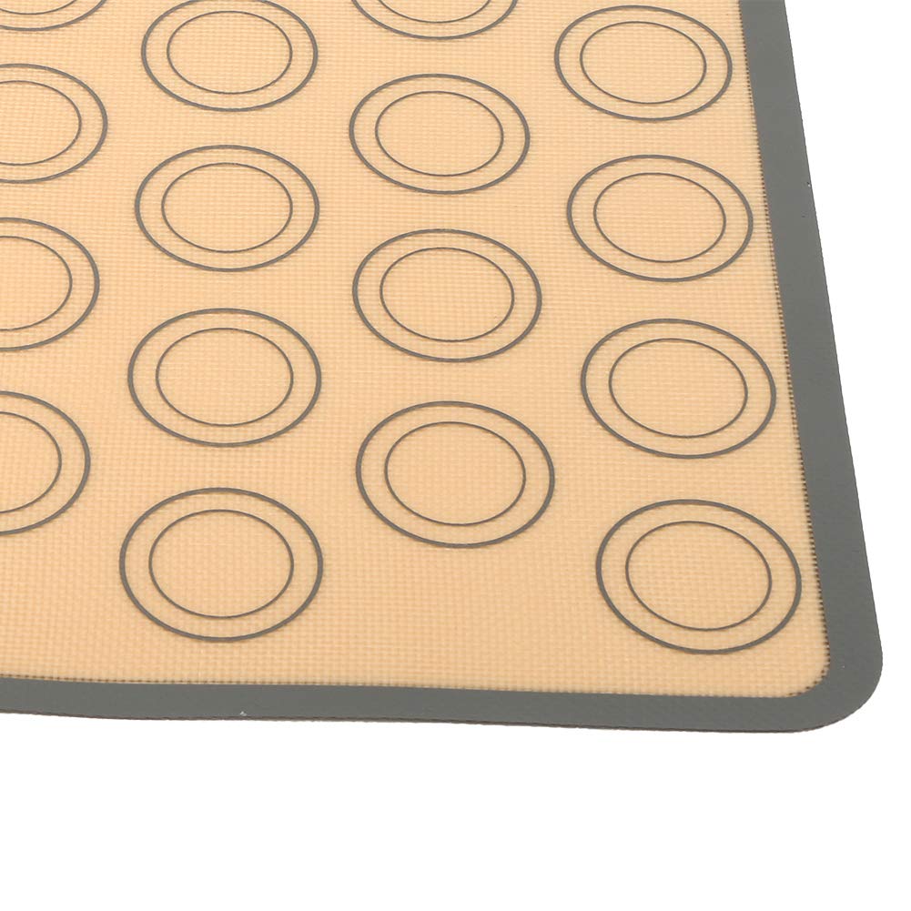 4 Teilige Macaron Backmatte,Wiederverwendbare Silikon Kuchenunterlage in Lebensmittelqualit?t,Temperatur Antihaft Backmatte f¨¹r Die Herstellung Von Kuchen,Pudding,Schokolade,Macarons