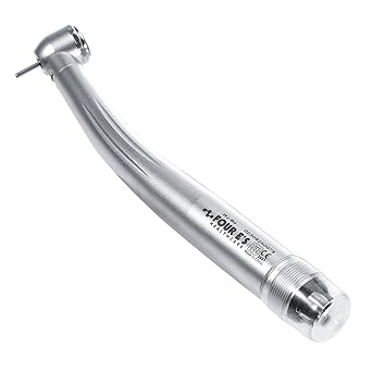4E's USA High Speed Handpiece with Large Head, Dental Handpiece with LED Illumination, 4 Holes Coupling Backend & Air-Turbine Motor : Perfect for Drilling, Grinding & Repairing
