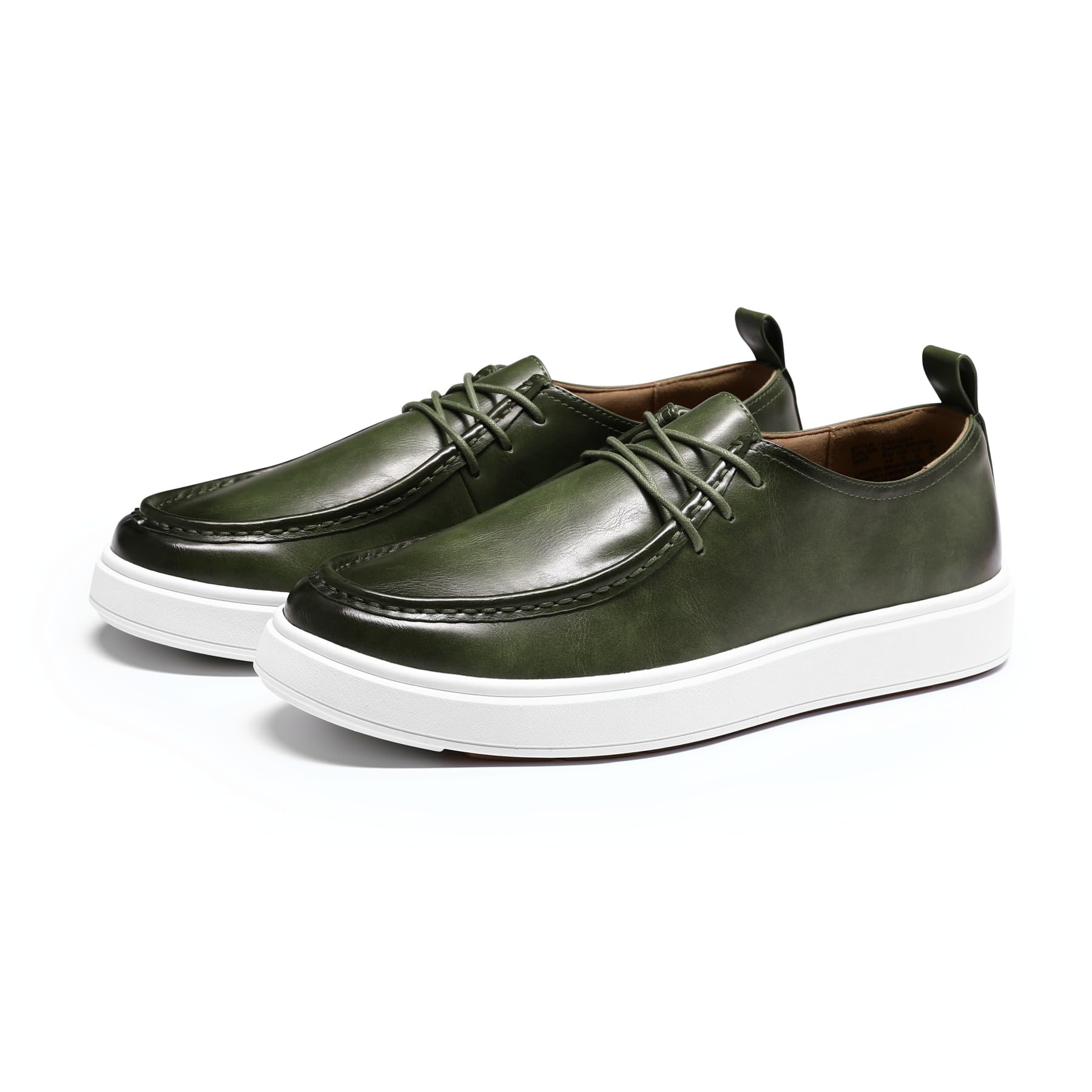 Allthemen Herren Loafer mit Schnürsenkel Mokassin Leder Slipper Business | Flache Sohle, Bootsschuhe, Bequem Leicht, Slipper, Casual, Halbschuhe, Freizeitschuhe, Moccasins
