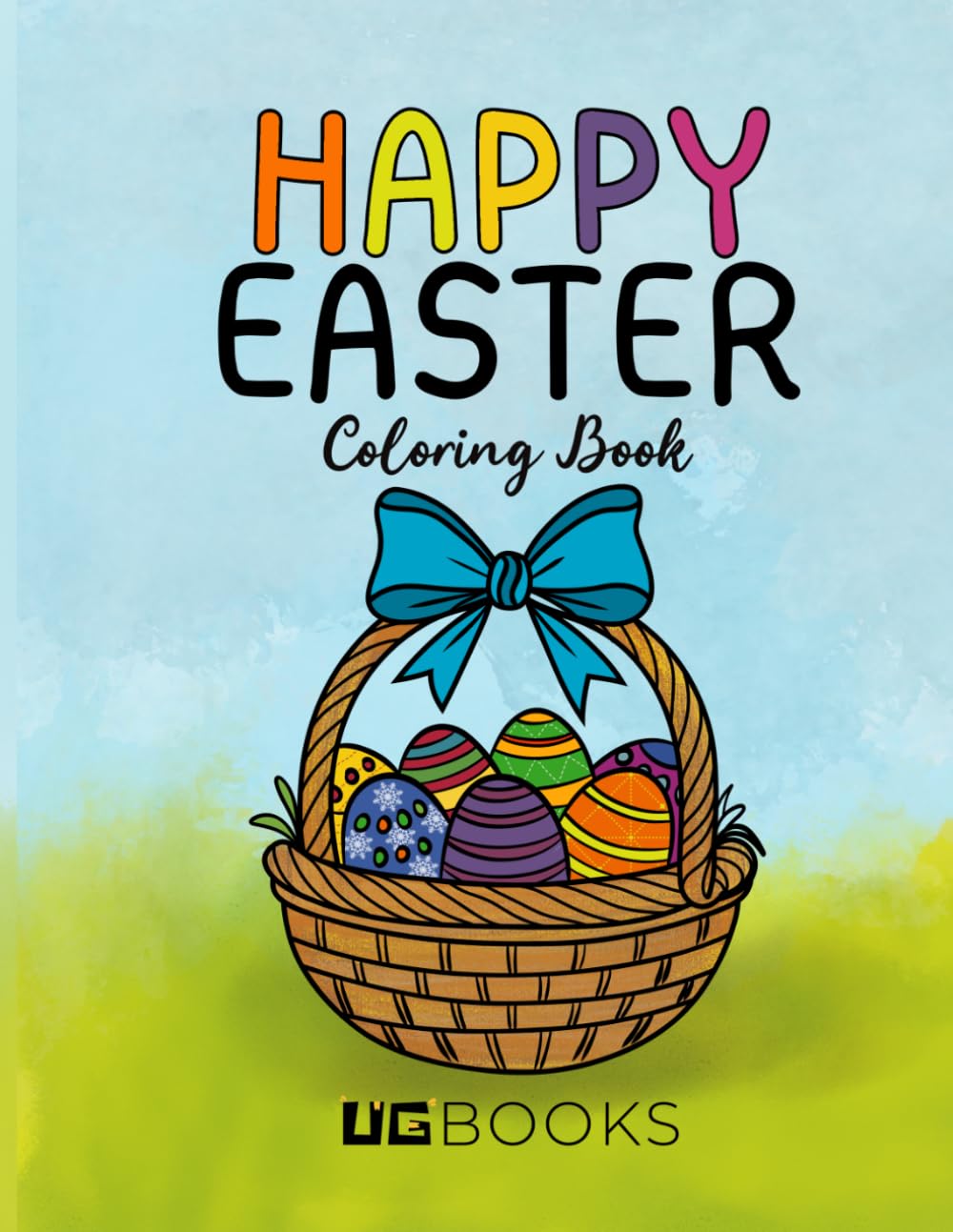 Easter Coloring Book for Kids Ages 4–8 | Cute Animals + Tracing Lines Activity Book