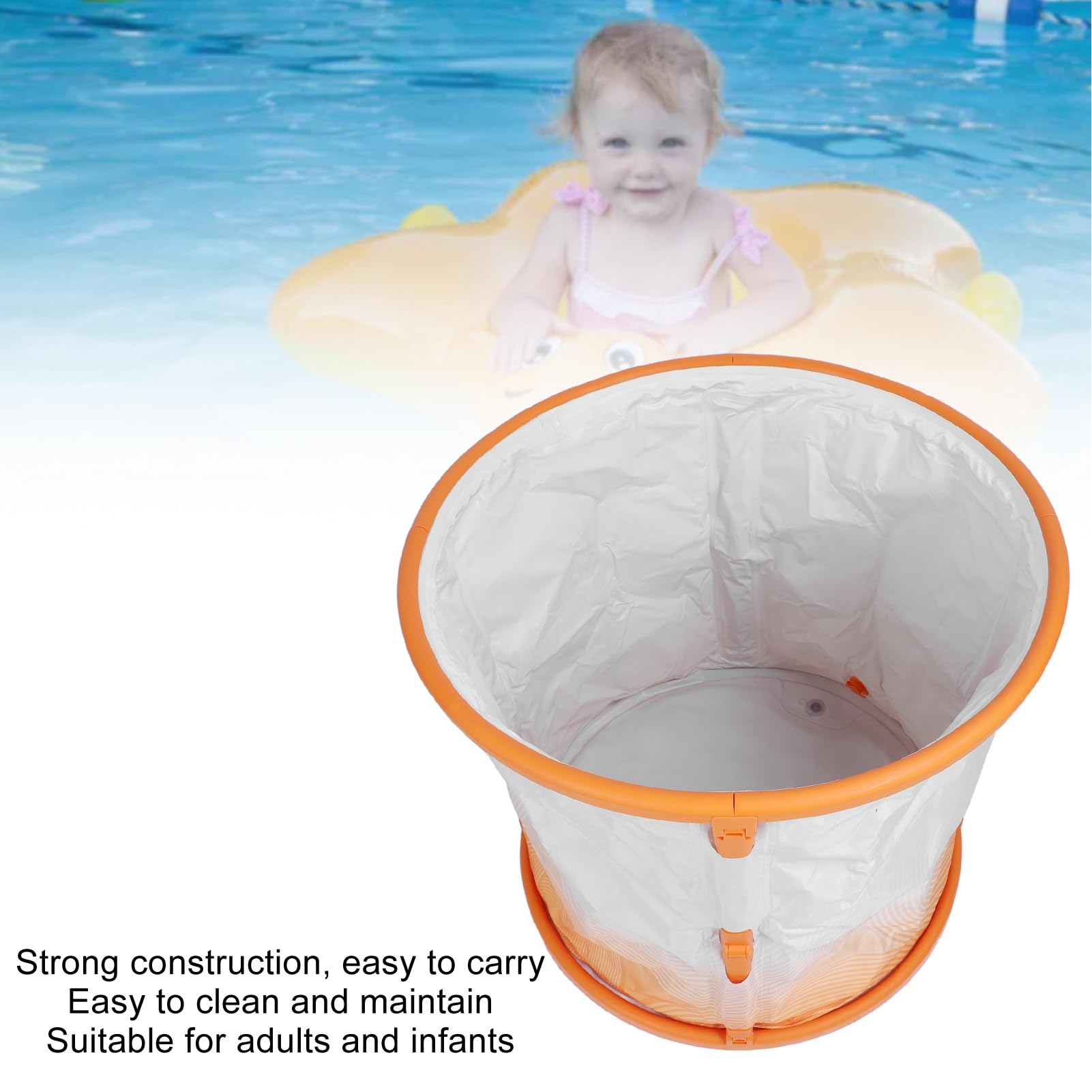 Oumefar Vasca da Bagno Pieghevole Portatile per Famiglie, Dimensione 70