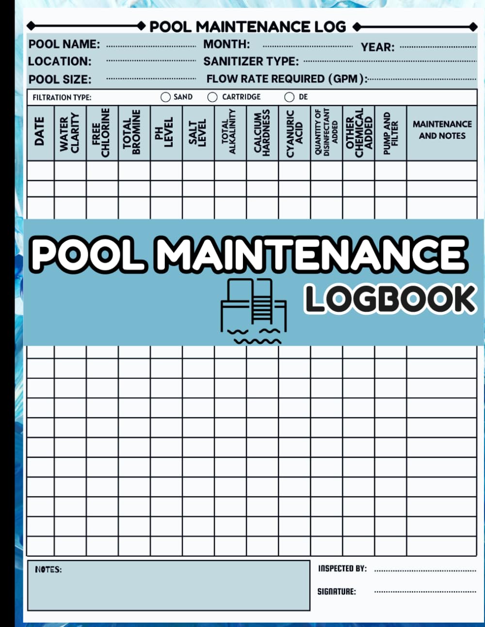 Pool Maintenance Log Book: Organizing pool maintenance schedules,Pool chemical tracking journal,Format A4 With 122 Pages.: pink, Jodie: Amazon.com: Books pool-maintenance-log-book-organizing-pool-maintenance-schedules-pool-chemical-tracking-journal-format-a4-with-122-pages-pink-jodie-amazon-com-books
