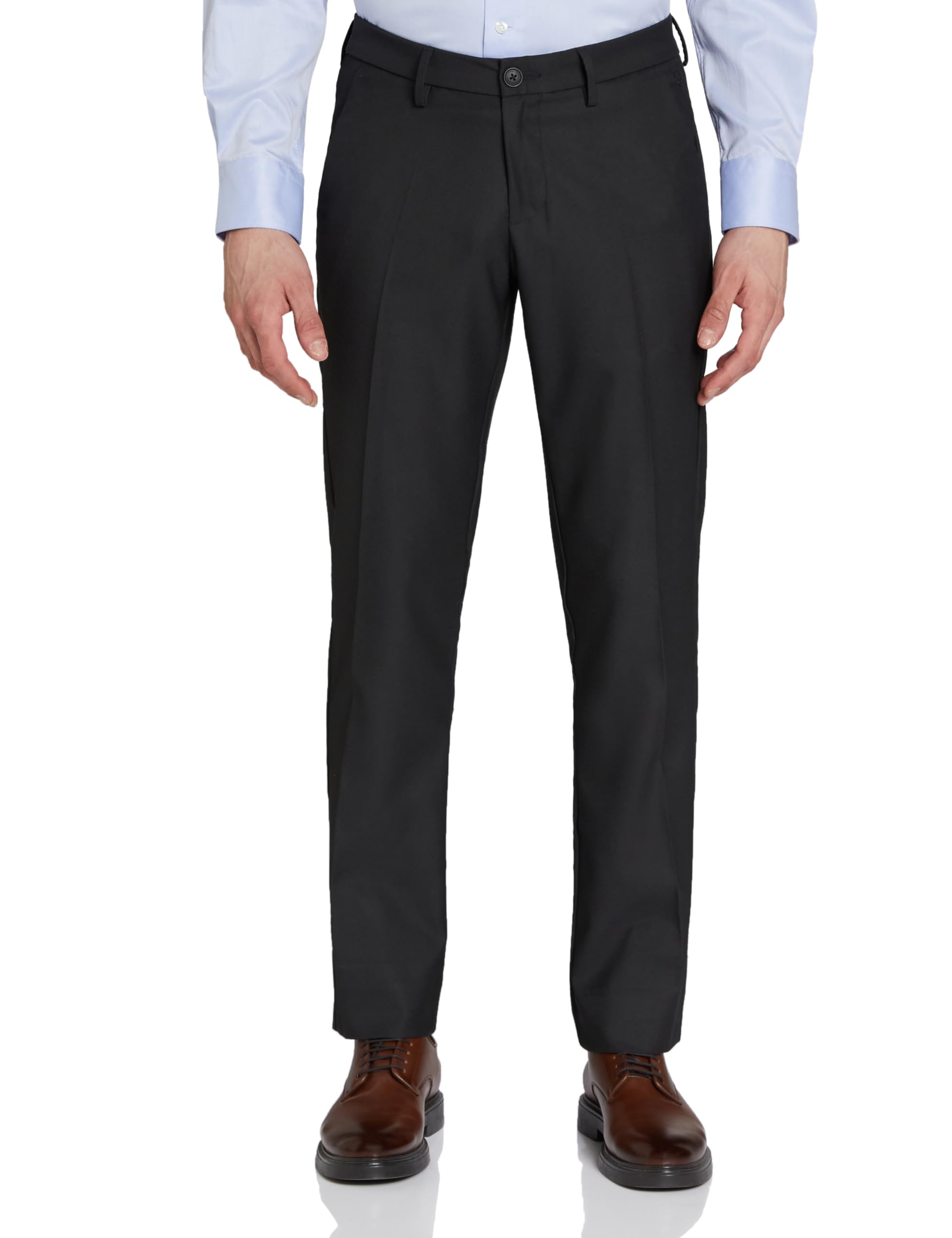 allen solly Men Slim Solid Flat Front Formal Trouser-picture-14