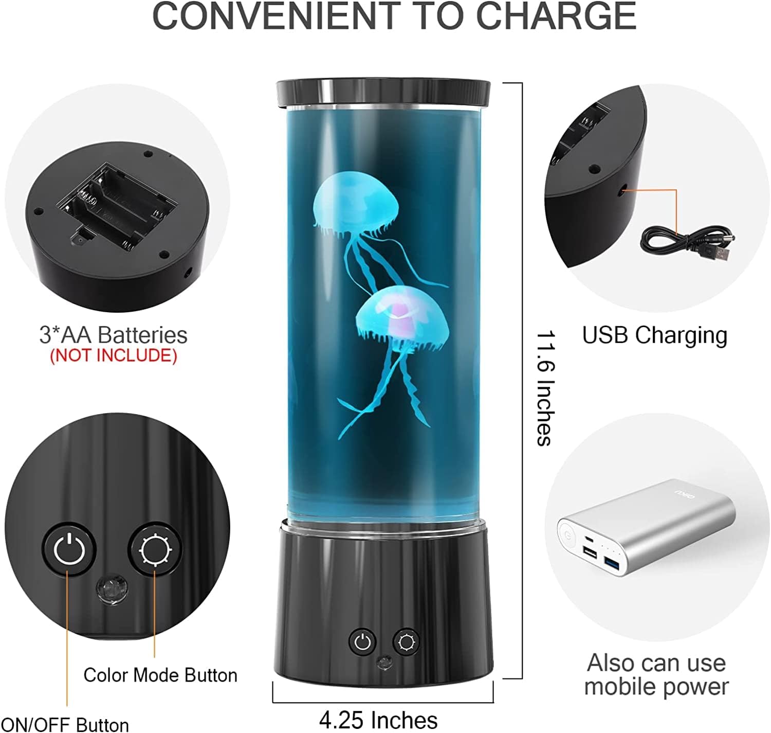 FBSPORT lavalampe quallen lampelava mit Fernbedienung 17 Farben jellyfish lamp lavalampe quallenlampe quallenlampen Quallen Aquarium für Stimmungslicht Dekoration Weihnachten Geschenke Kinder