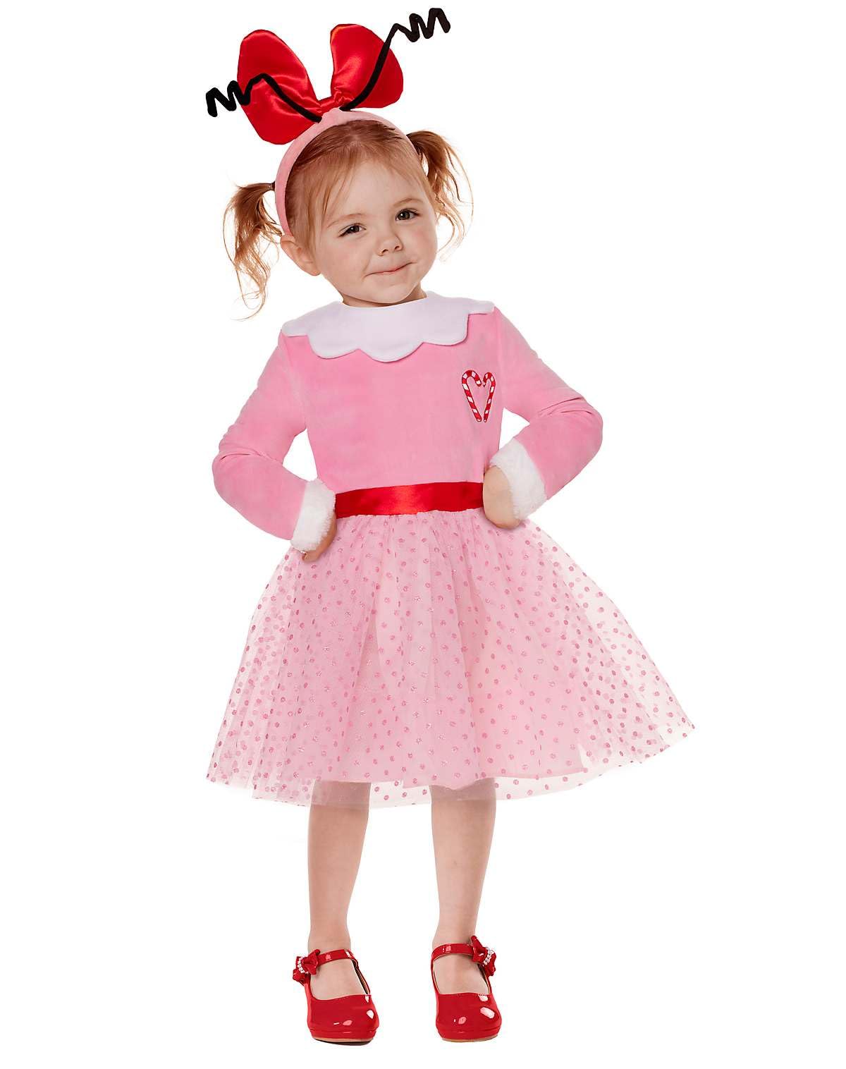 Spirit Halloween Dr. Seuss The Grinch Toddler Cindy Lou Who Costume | Officially Licensed | The Grinch Who Stole Christmas