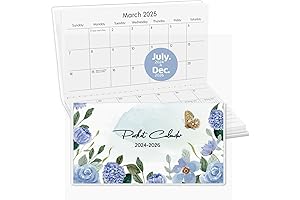 2025-2026 Pocket Calendar for Purse