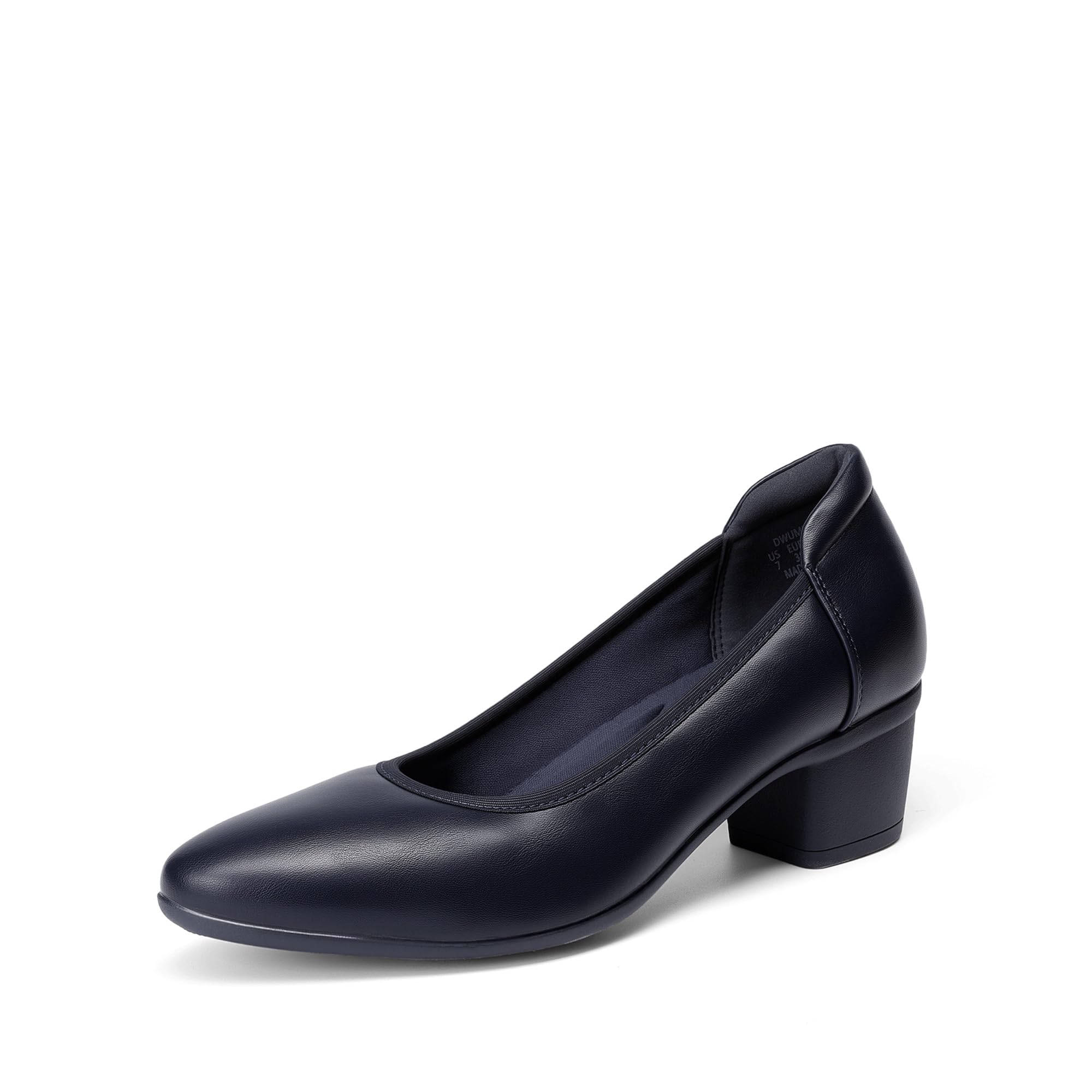 DREAM PAIRS Women's Low Chunky Block Heel Dress Shoes Closed Round Toe Comfortable Heels Work Wedding Office Pumps Shoes