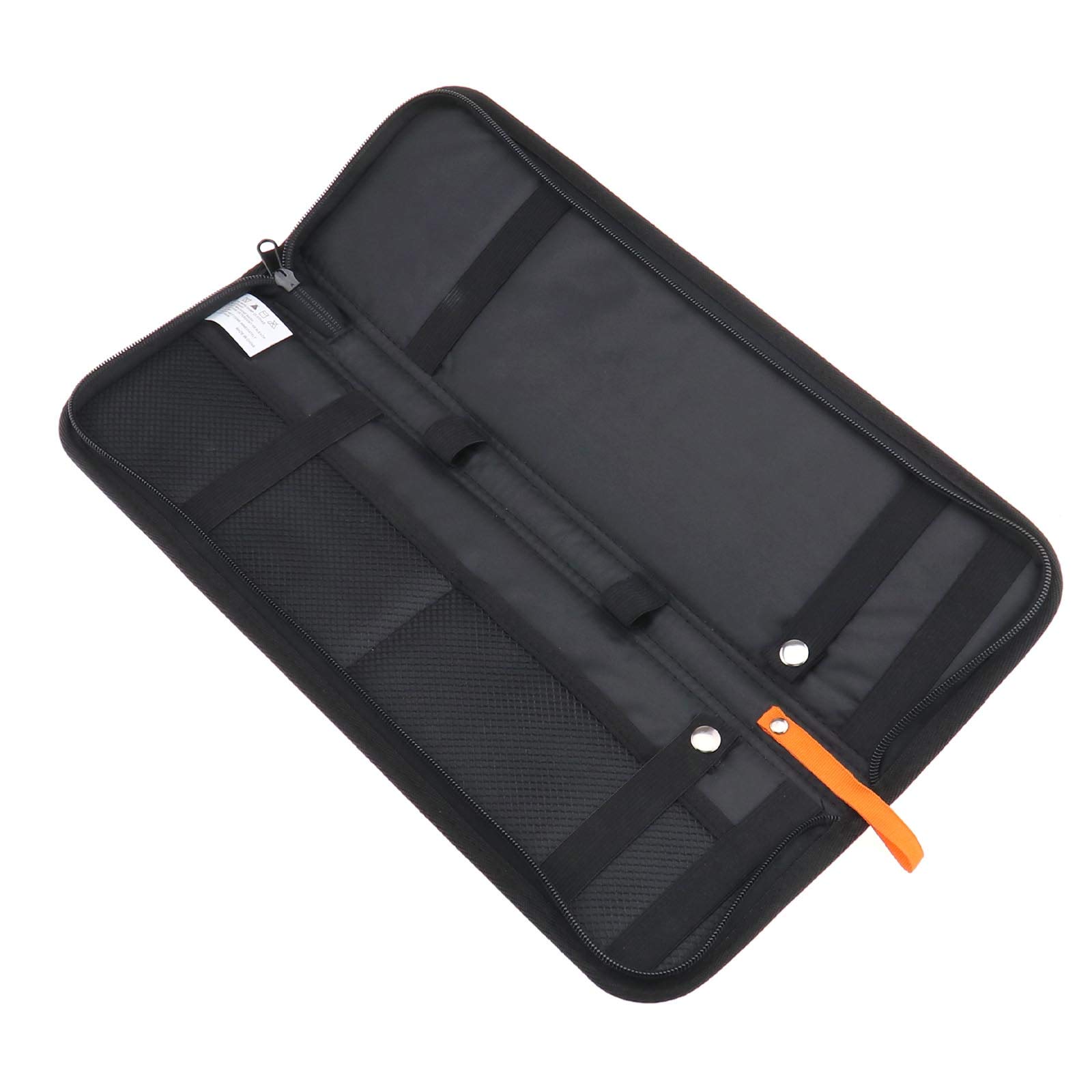 Fermacravatta portatile in nylon nero da uomo, gemelli e custodia da viaggio d'affari, 40,6 x 12,7 x 2 cm