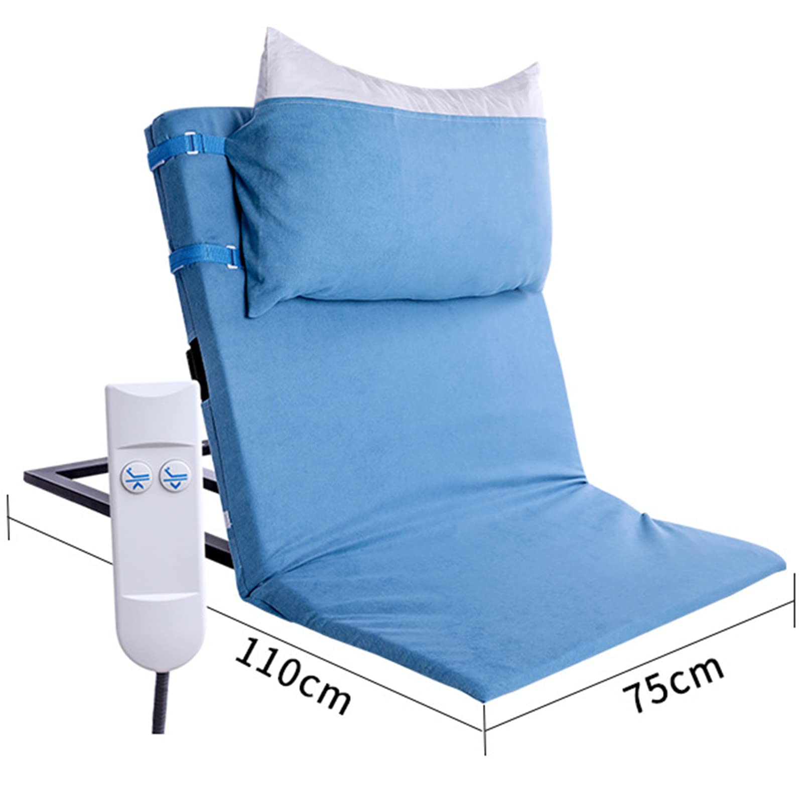 Respaldo de cama ajustable eléctricamente con sistema de bomba para cuello, cabeza y soporte lumbar