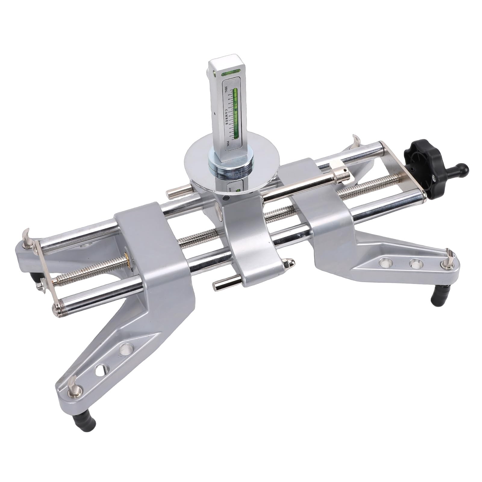 Abrazadera de Alineación de Ruedas, Herramienta de Abrazadera de Rueda de Acero Inoxidable, de Rueda con Adaptador Magnético con Medidores de Inclinación Precisos, Se Adapta a Llantas de 11