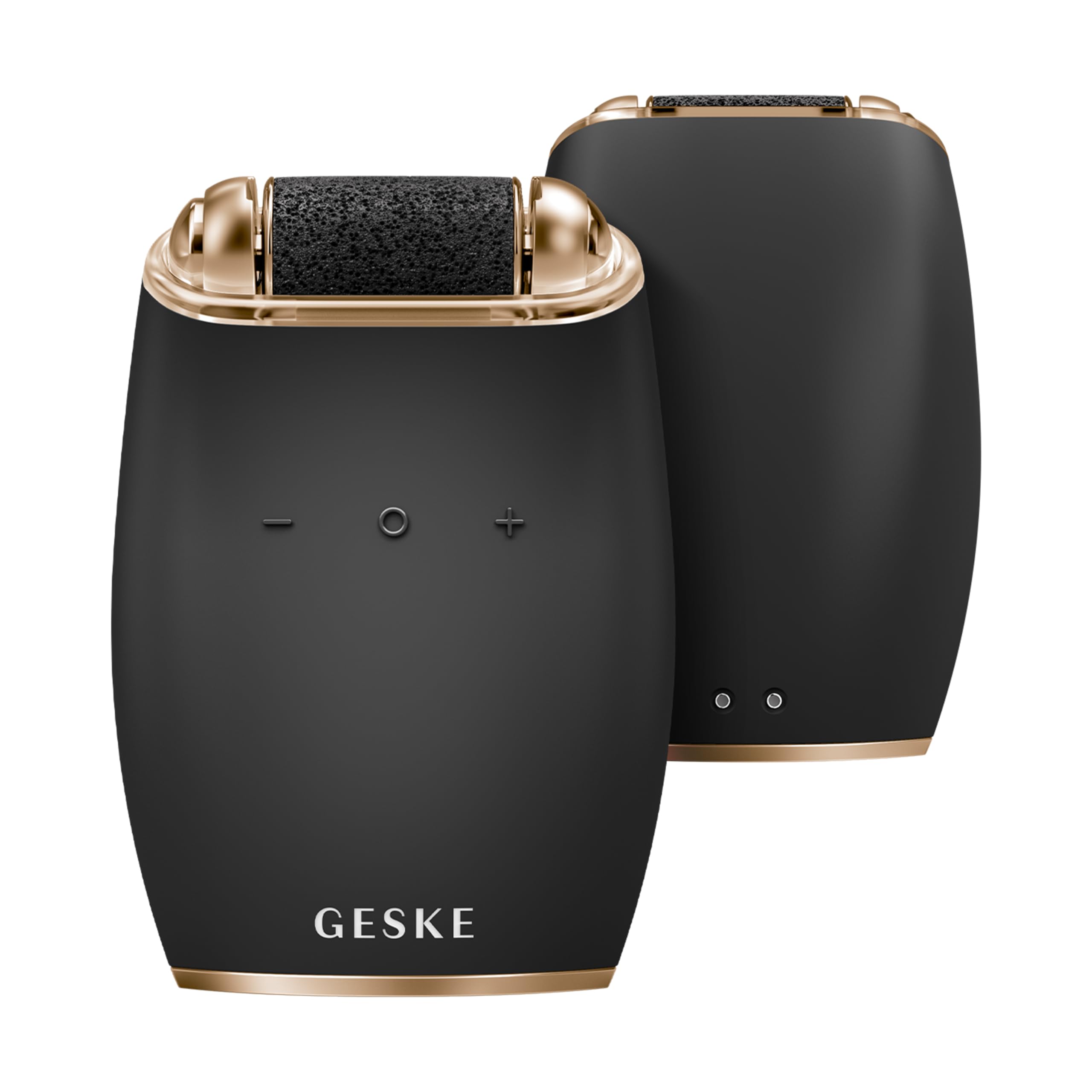 GESKE Electric Pumice Foot Smoothing Roller | 7 in 1 | Elektrische Fußfeile | Bimsstein | Weiche Füße | Effektive Hornhautentfernung | Handliches Design |Für Dein Pediküre-Set