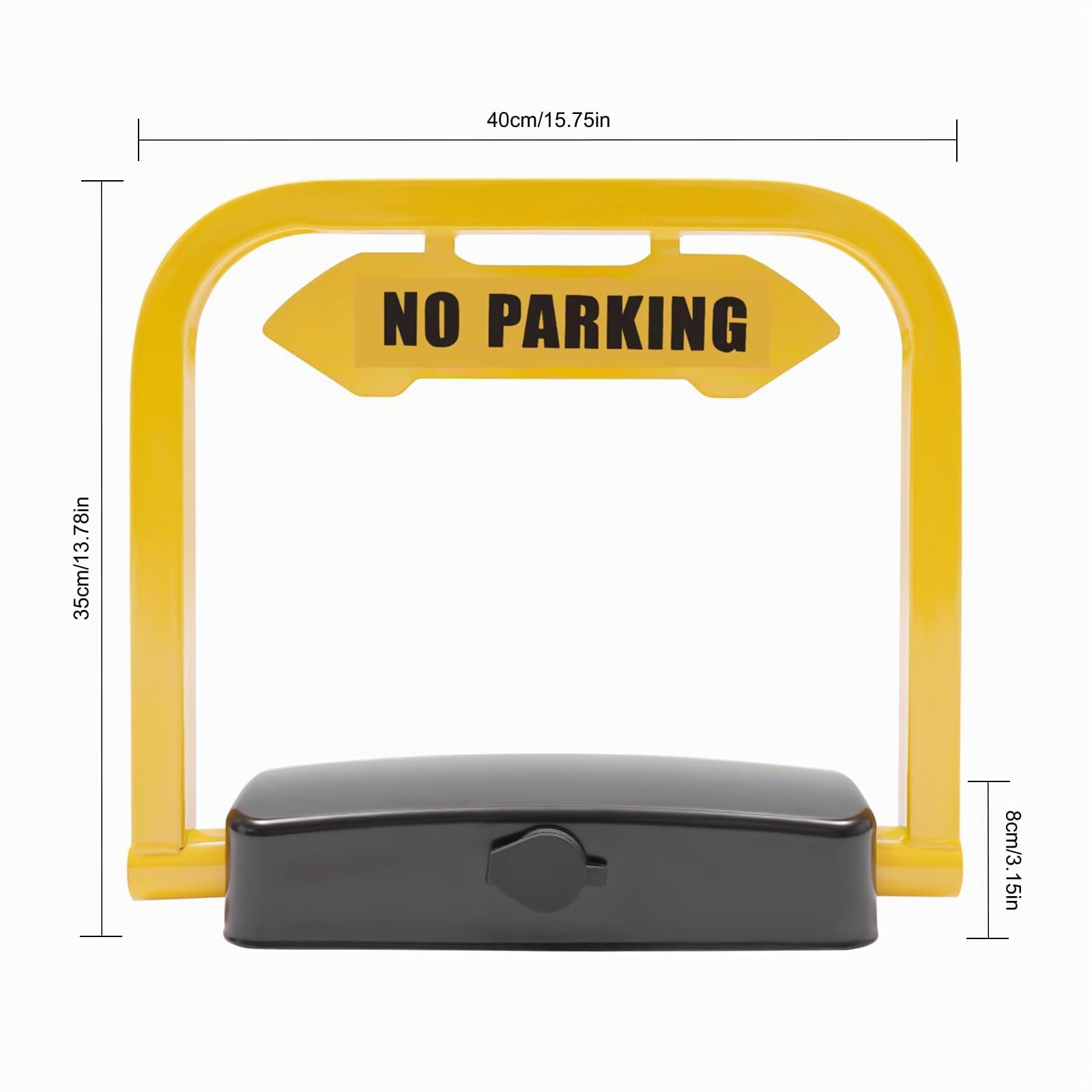 Blocco elettronico privato per parcheggio, barriera per parcheggio con telecomando da 30m, anticollisione a 180°, funzione di allarme intelligente, pieghevole, impermeabile IP67