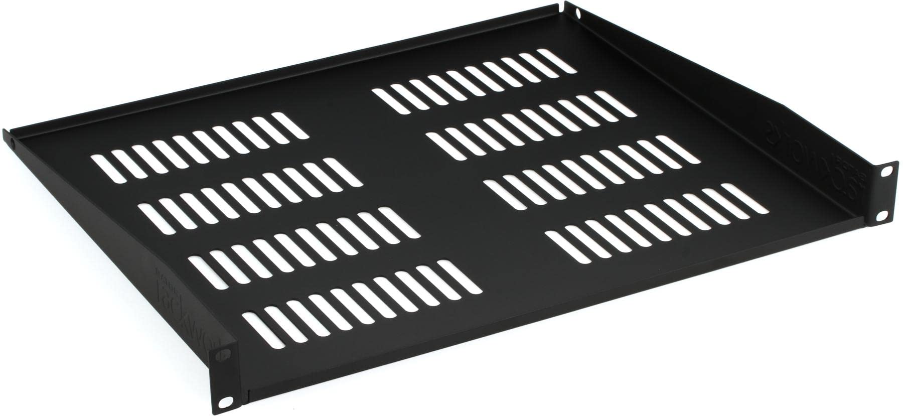 GatorRackworks Rack Mount Vented Accessory Shelf; 1U Size - 15" Deep (GRW-SHELFVNT1)