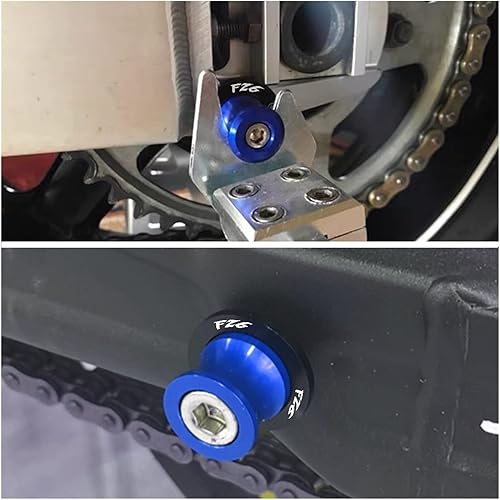 Miniatura 6 de WAGLOS Motor Swingarm Spools 6MM Stand Screws Slider for Yamaha FZ6 FZ 6 FZ-6 1998 1999 2000 2001 2002 2003 2004 2005 2006 2007 2008-2017 Anti-Fall