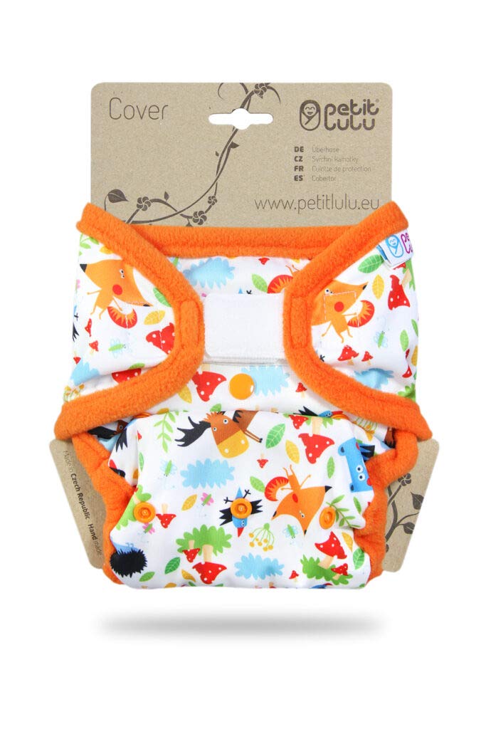 Cover Petit Lulu | Taglia unica | Hook & Loop | Pannolini lavabili | | Pannolino di stoffa | Prodotto in Europa (Forest Fairytale)