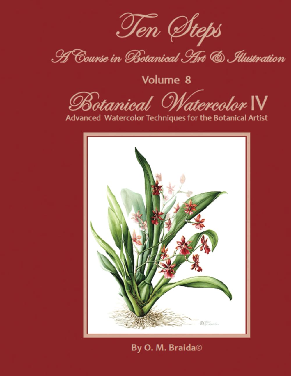 Botanical Watercolor IV livre d'art aquarelle botanique avancée Ten Steps Volume 8