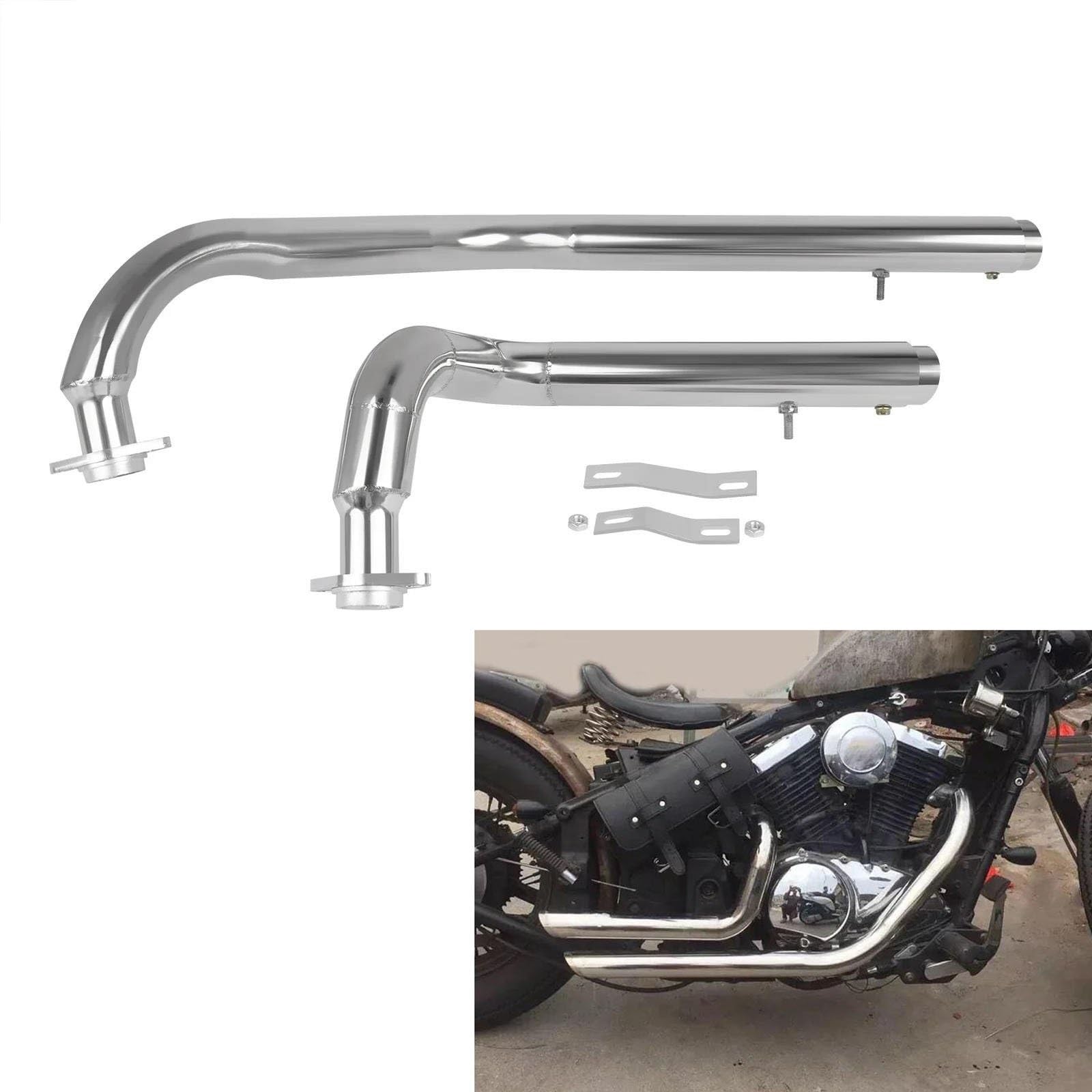 オートバイ車体 バルカン400 ベントマフラー t&f