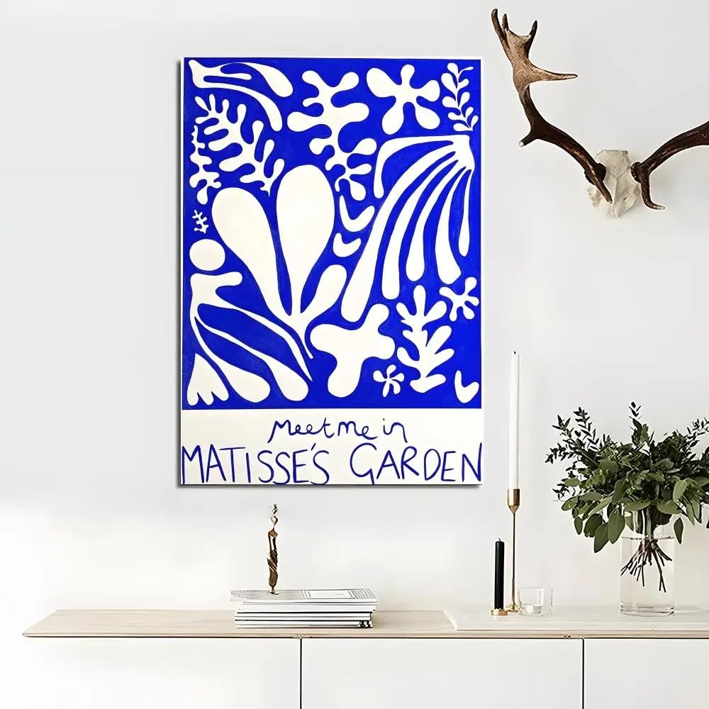 SDVIB Artist H-Henri M-Matisse Poster Wall Art Print Poster for Living Room Bedroom Home Decor Canvas Picture Painting(50x70cm/Frameless)